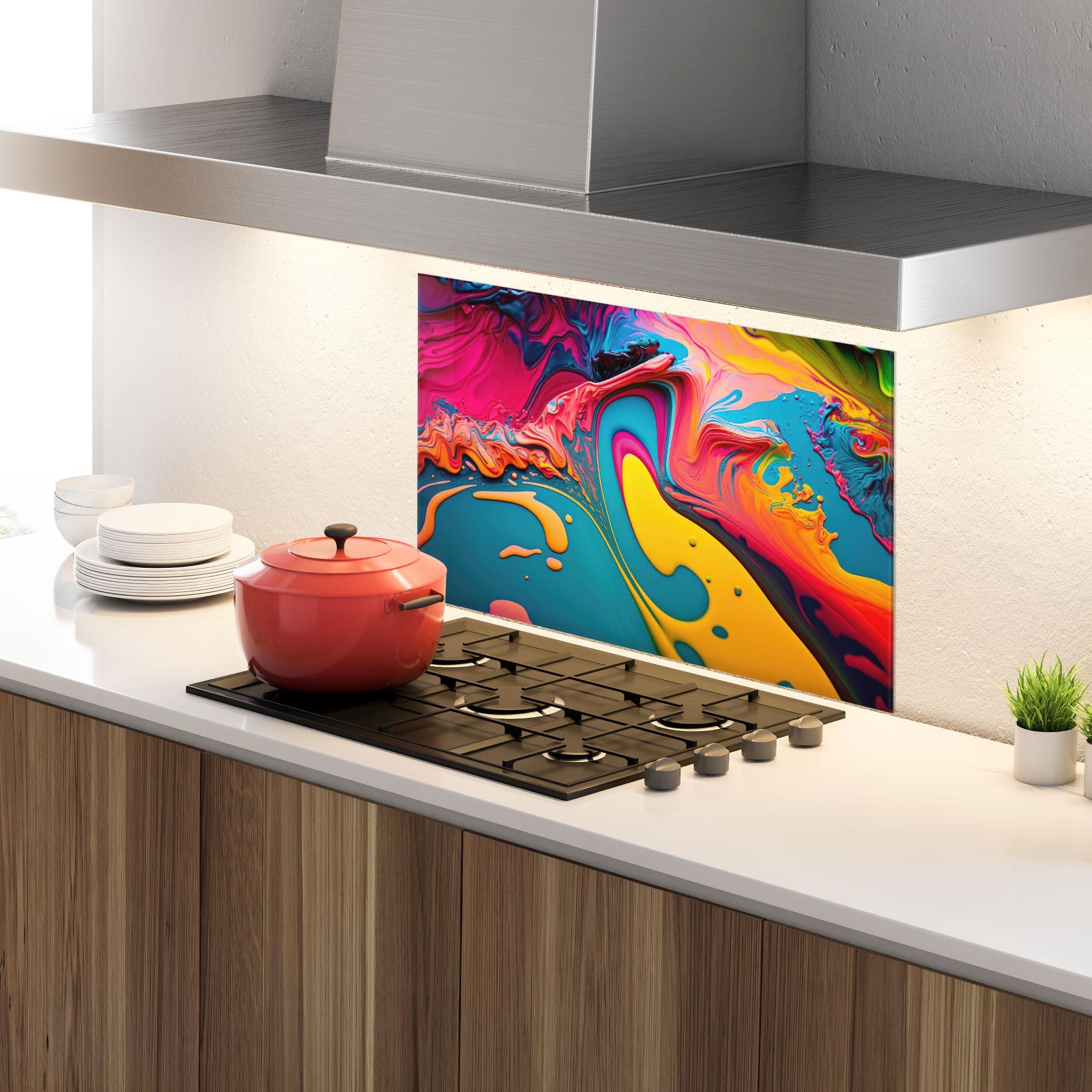 Konyhai üveg hátfal Acrylic Close Up mockup 4