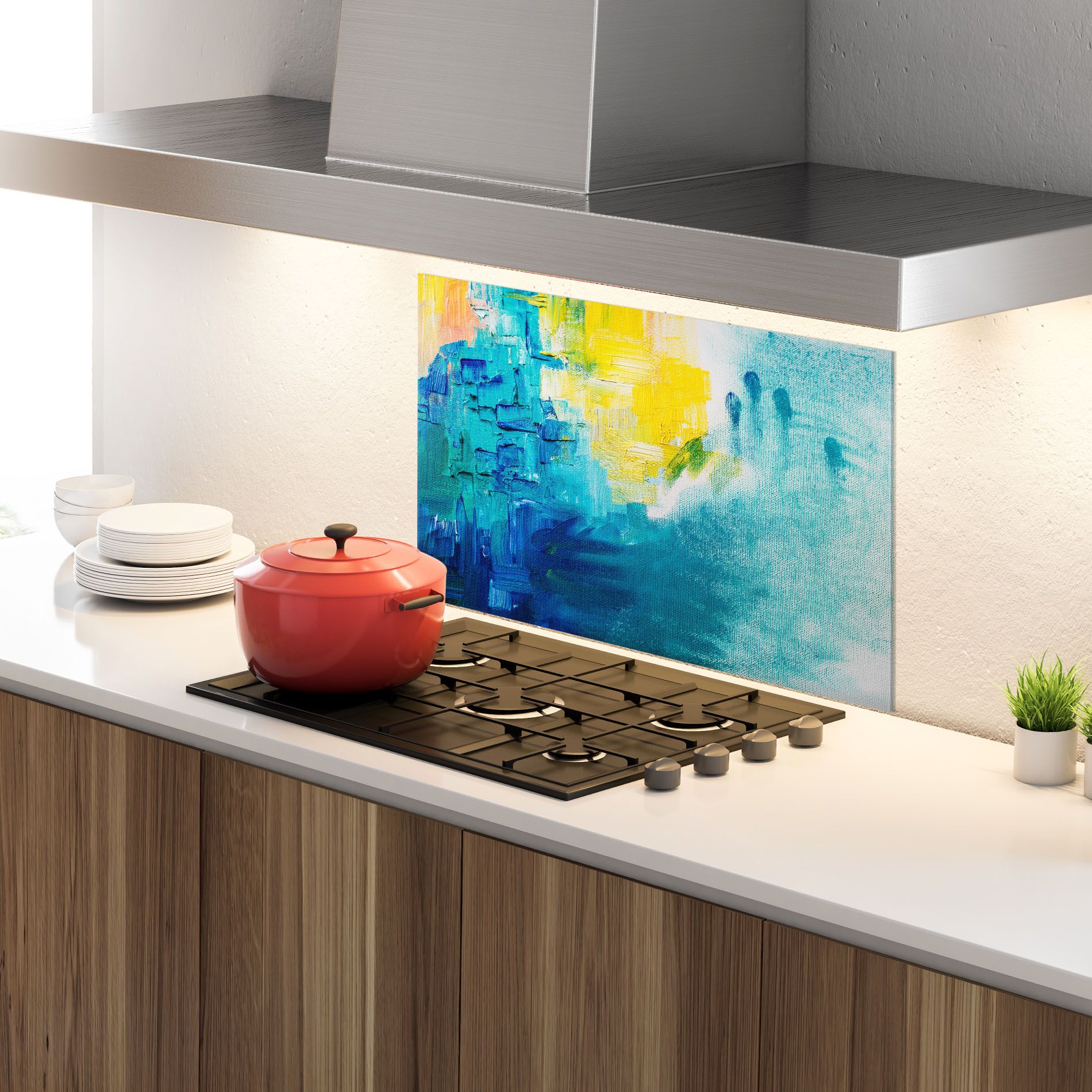 Blue Hand Shade mockup 4