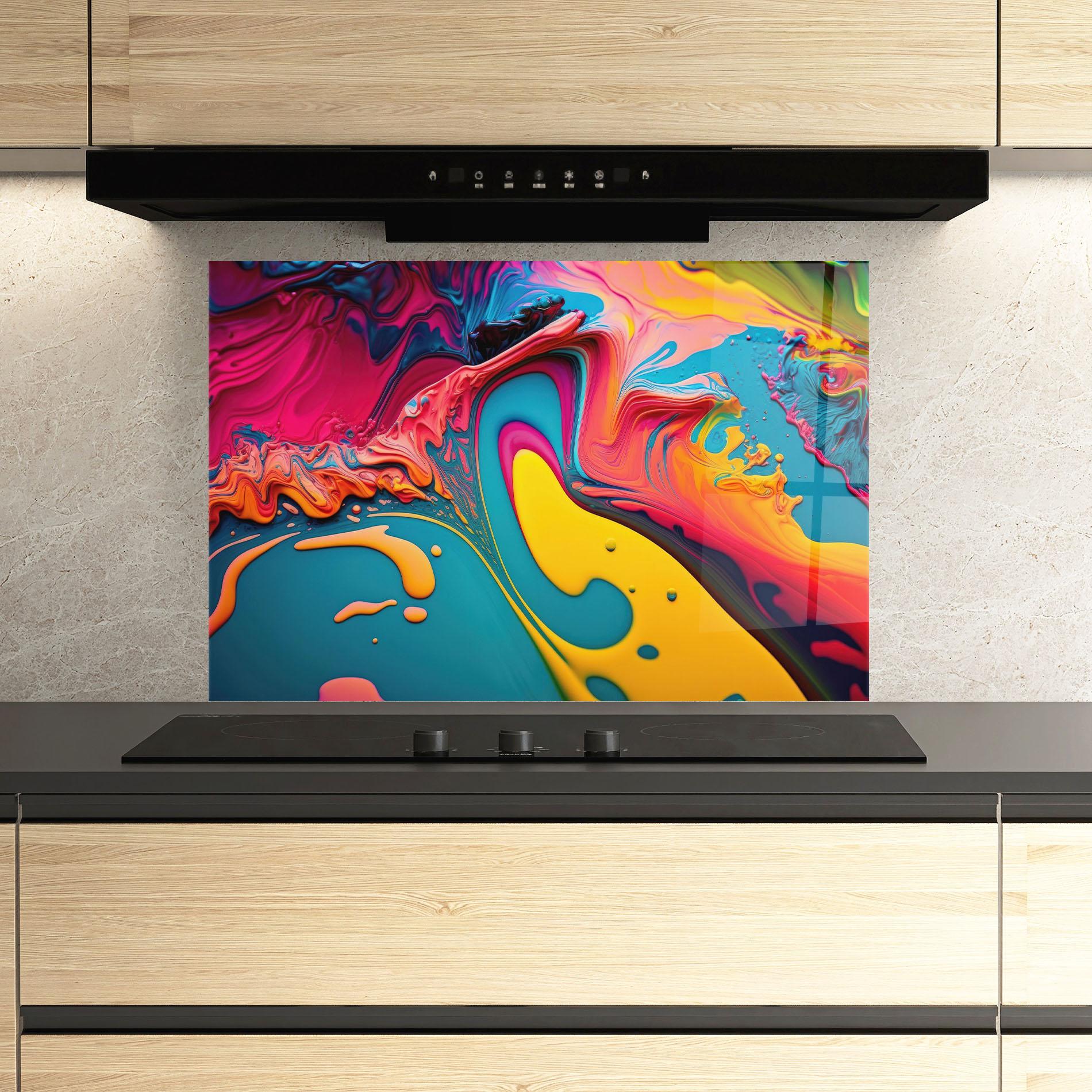 Konyhai üveg hátfal Acrylic Close Up mockup 3