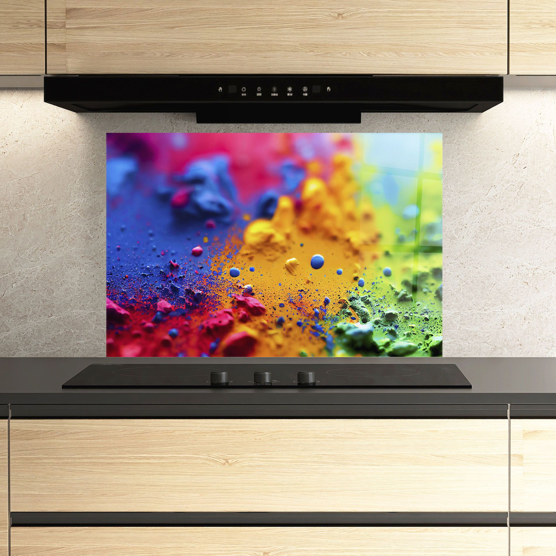 Acrylic Yellow Texture mockup 3