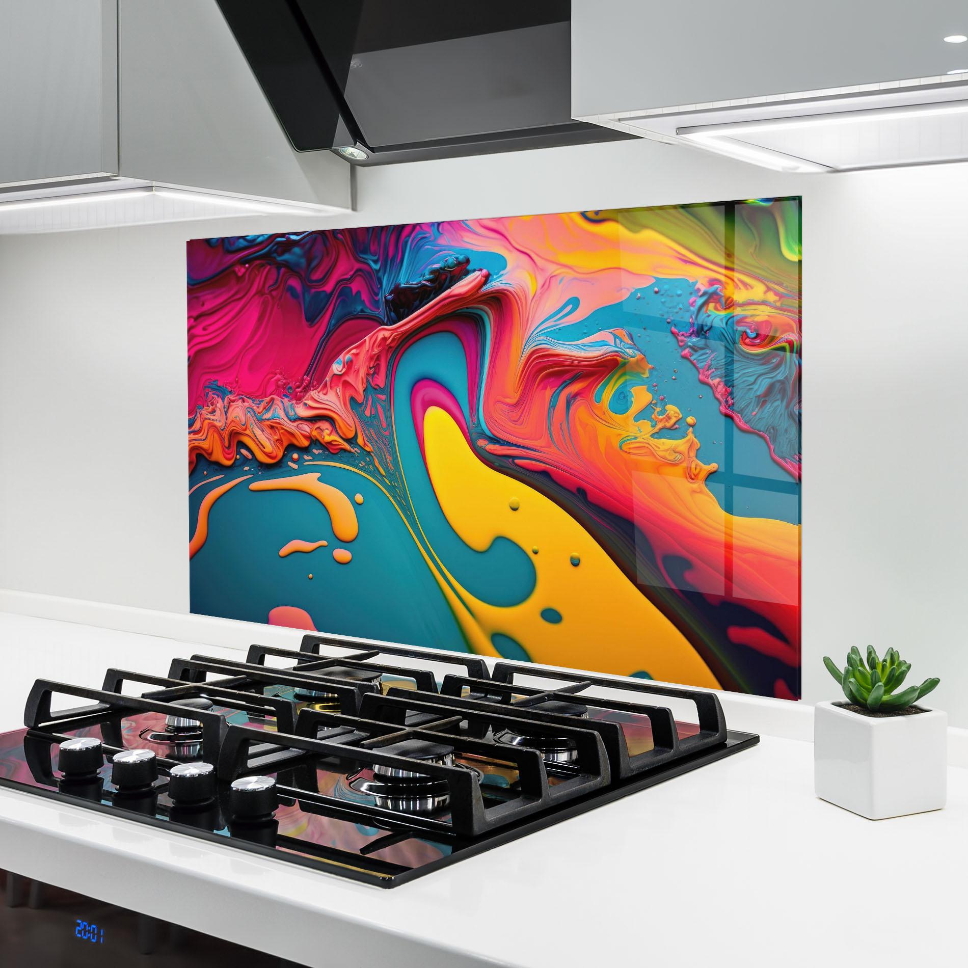 Konyhai üveg hátfal Acrylic Close Up mockup 6