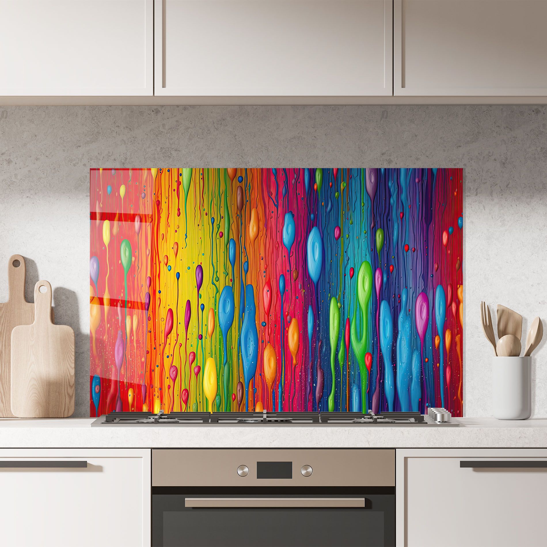 Abstract Rainbow Pattern mockup 7
