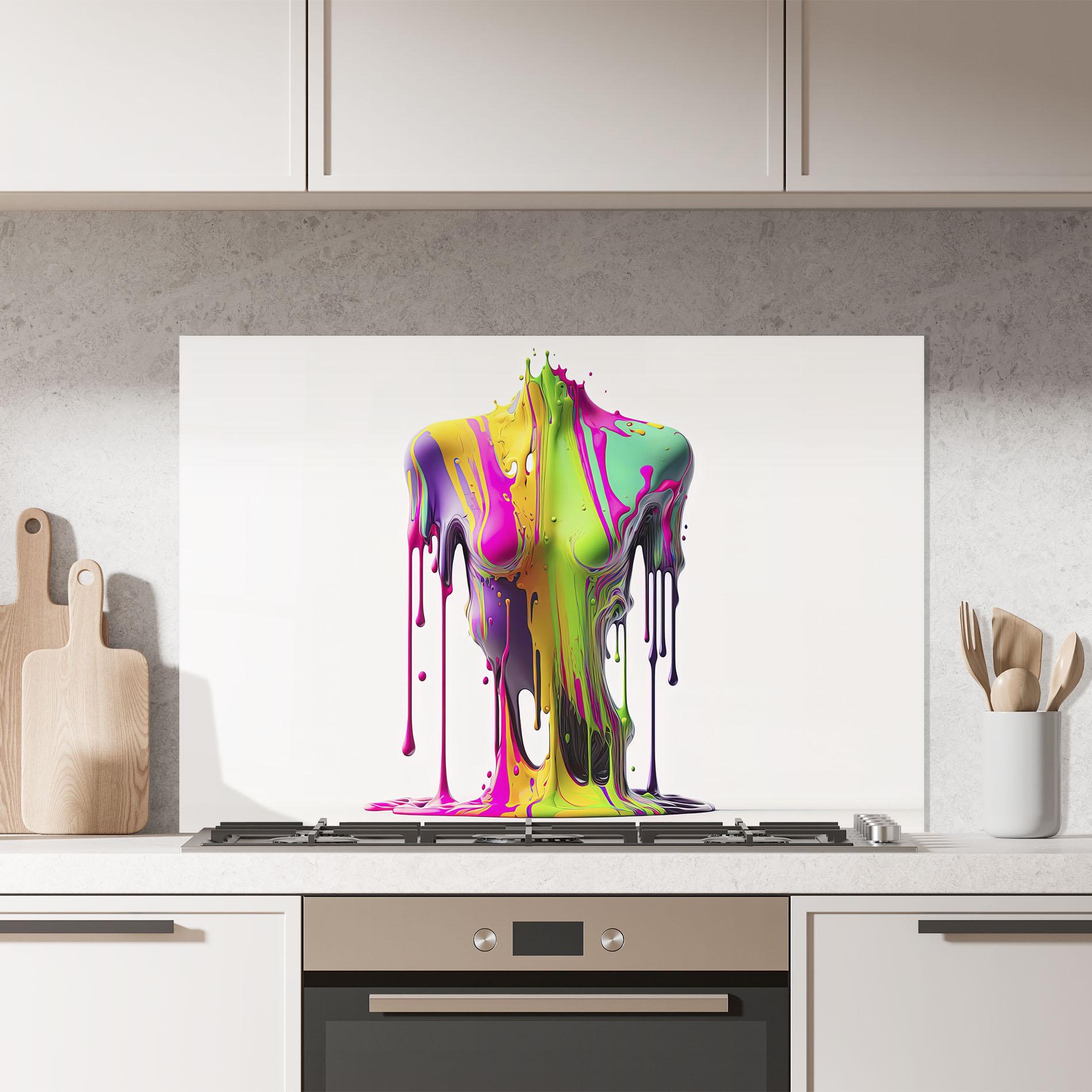 Konyhai üveg hátfal Colorful Body mockup 7