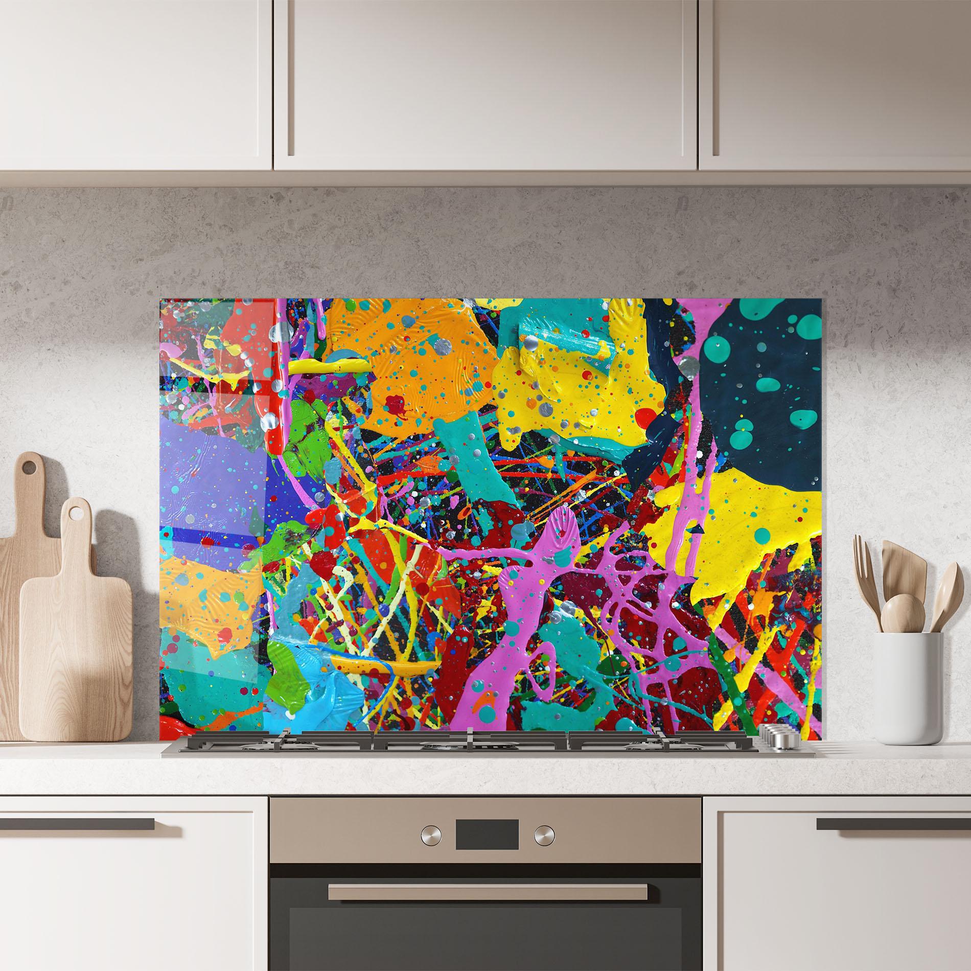 Konyhai üveg hátfal Dark Panorama mockup 7