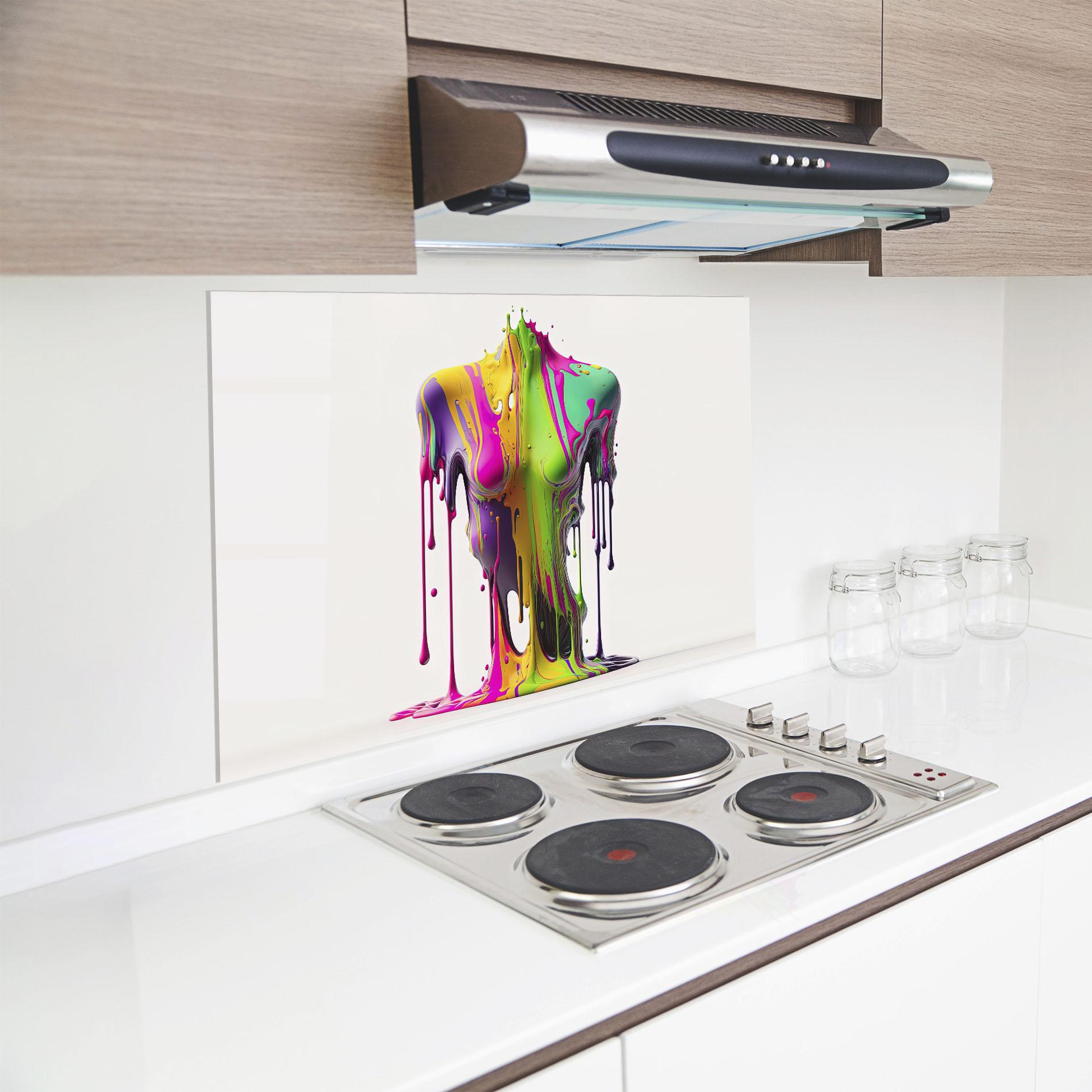 Konyhai üveg hátfal Colorful Body mockup 8
