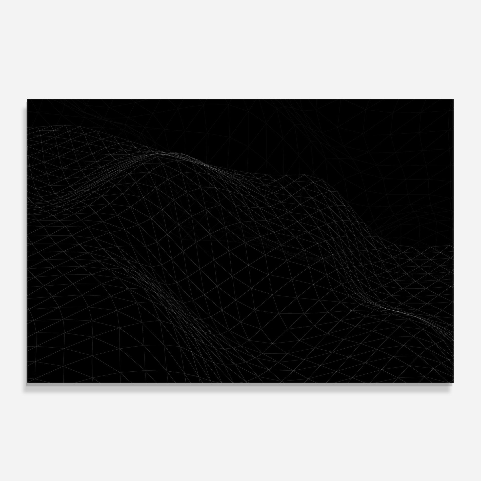 Konyhai üveg hátfal Triangle Wave mockup 0