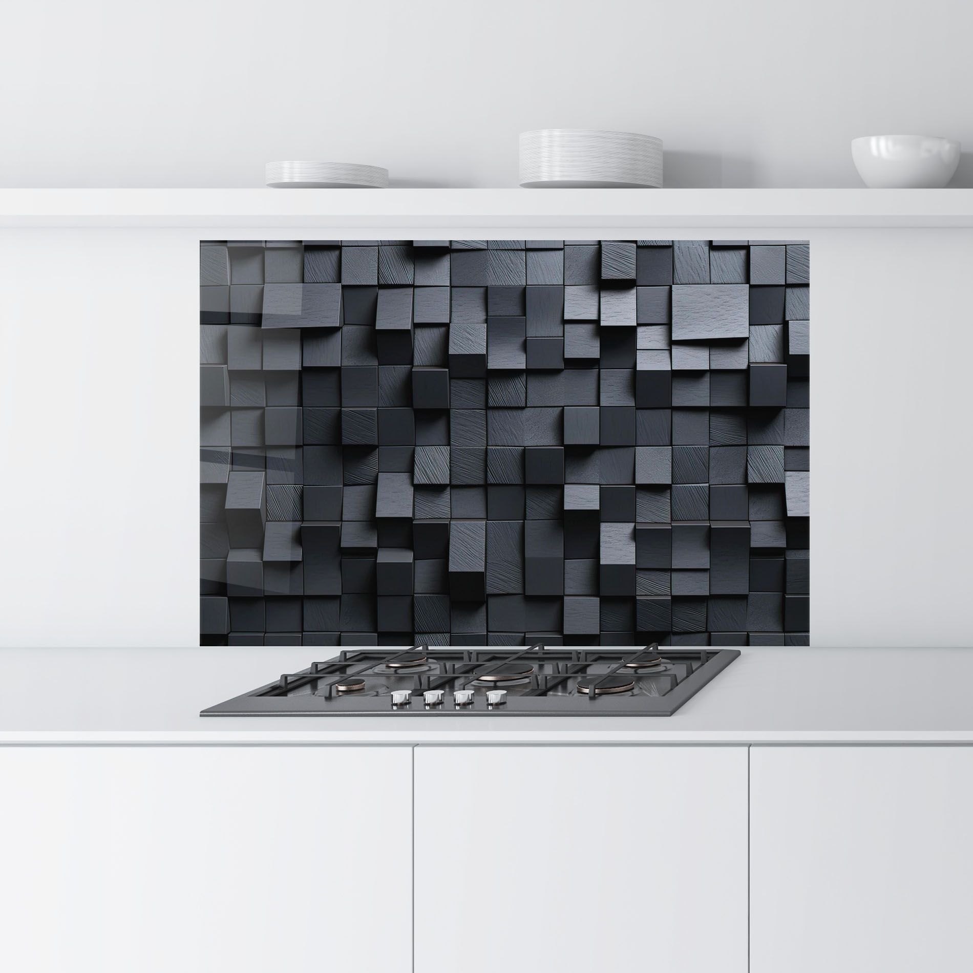 Black Square Pattern mockup 9