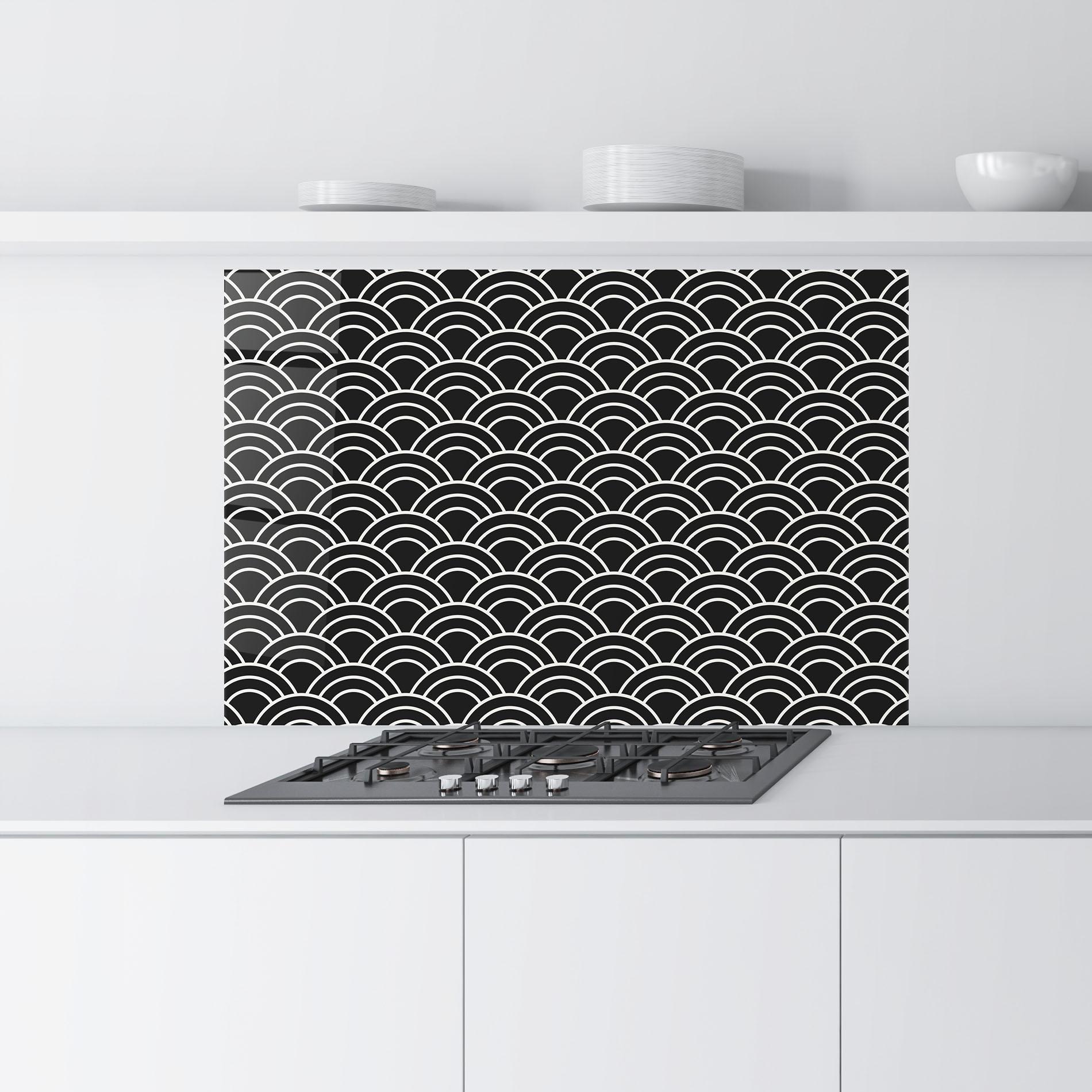 Konyhai üveg hátfal Semi Circle mockup 9