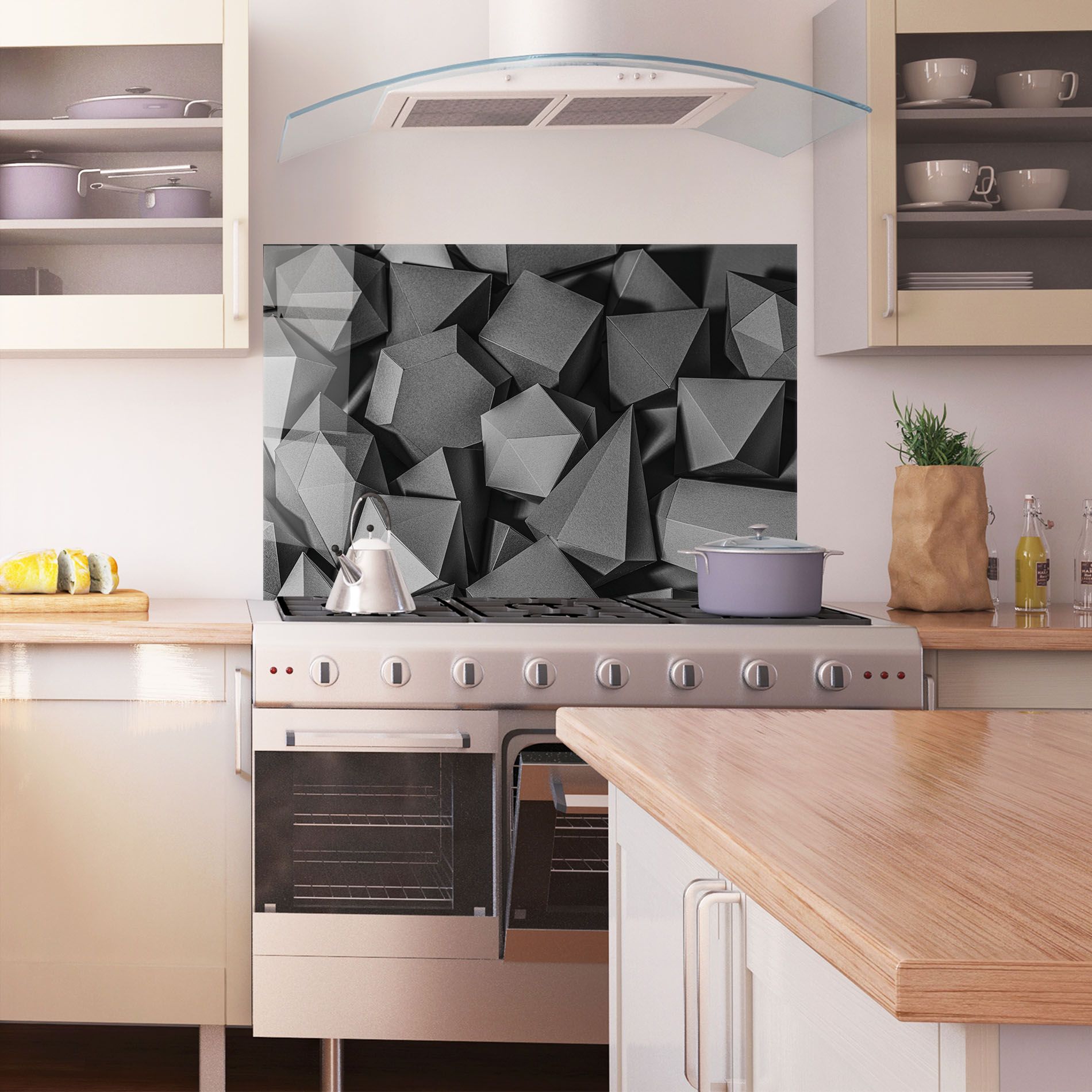 Black Geometric Shapes mockup 1