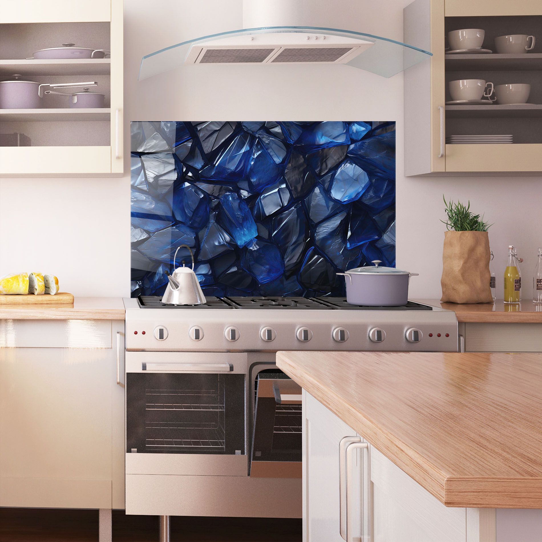 Blue Crystal Shape mockup 1