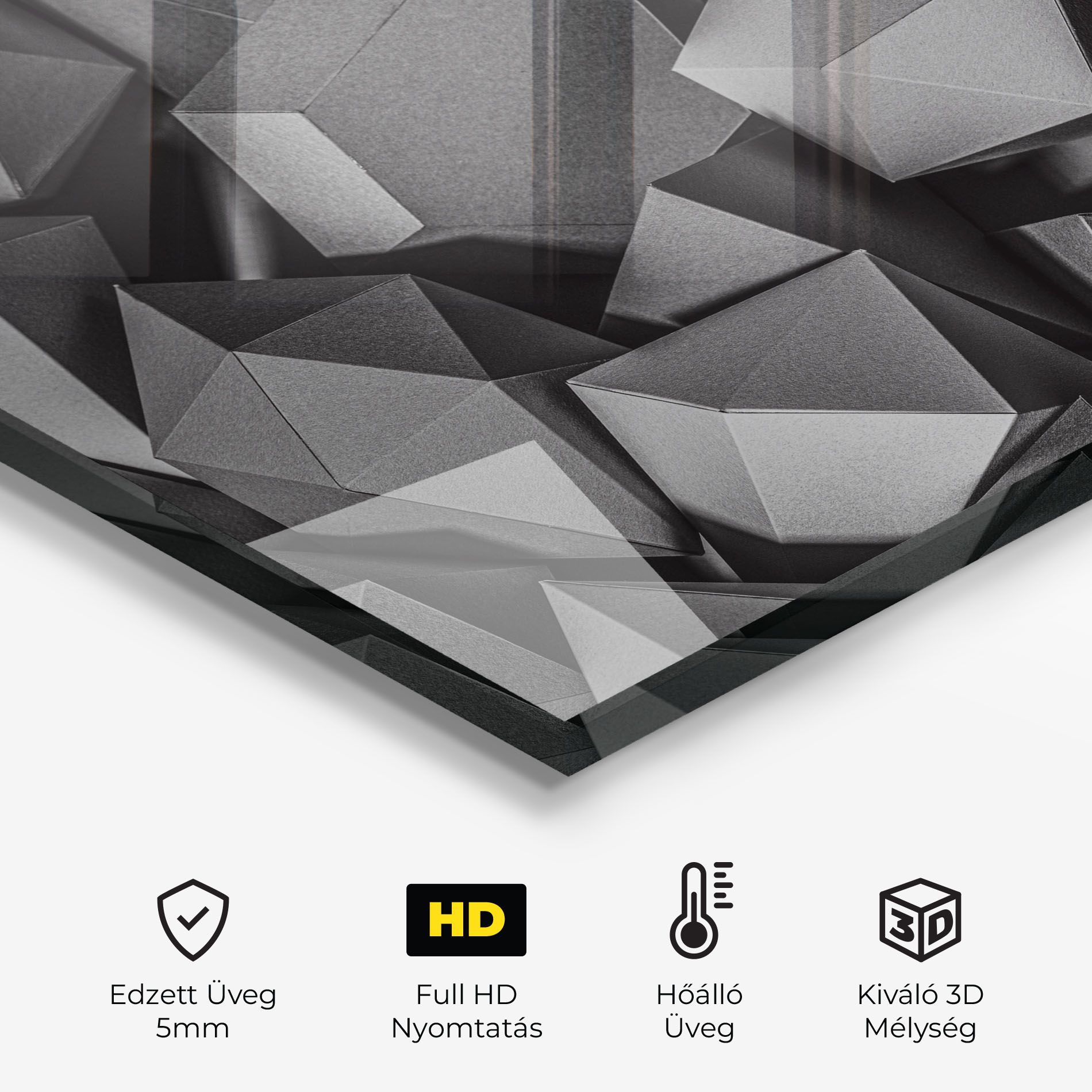 Black Geometric Shapes mockup 2