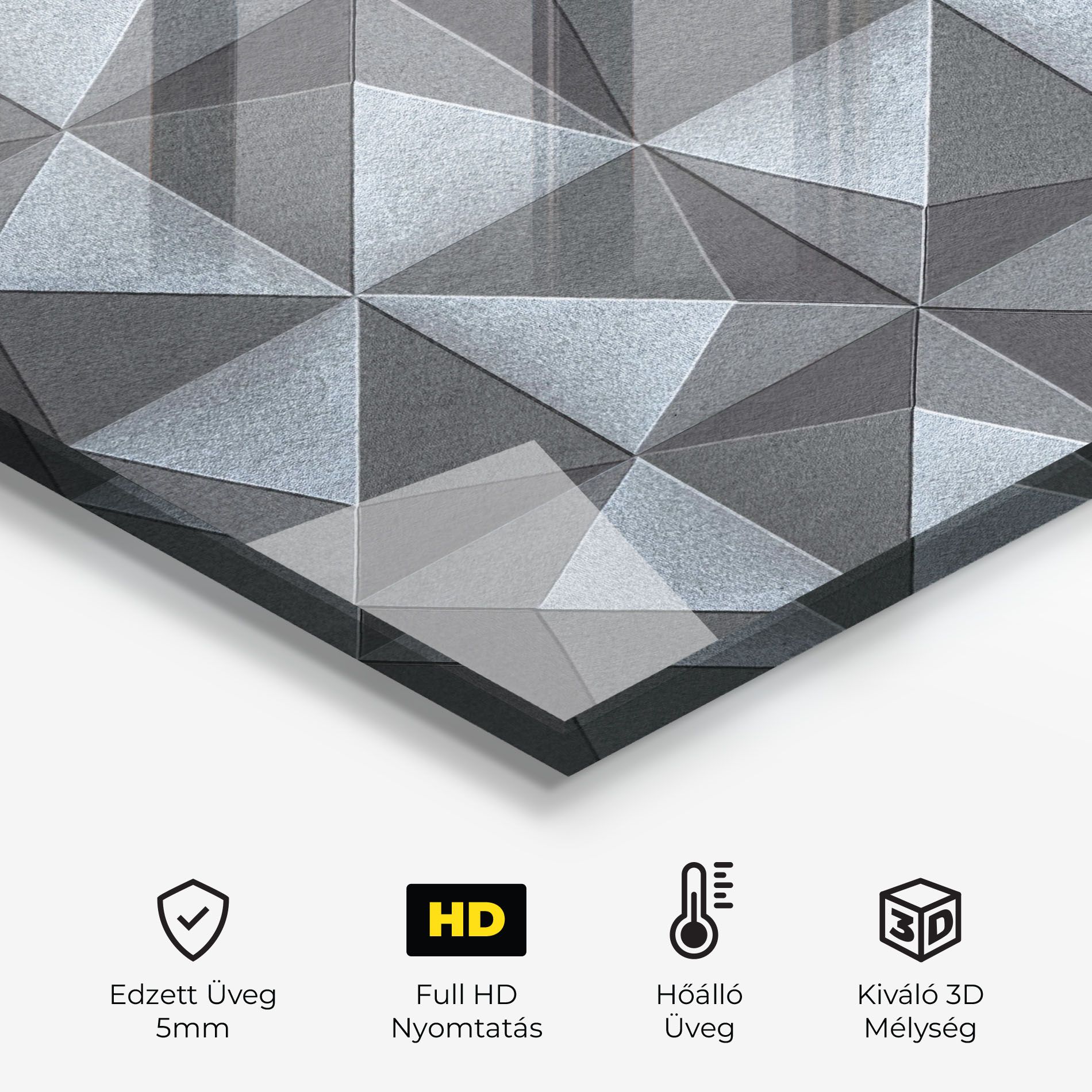 Grey Triangle Square mockup 2