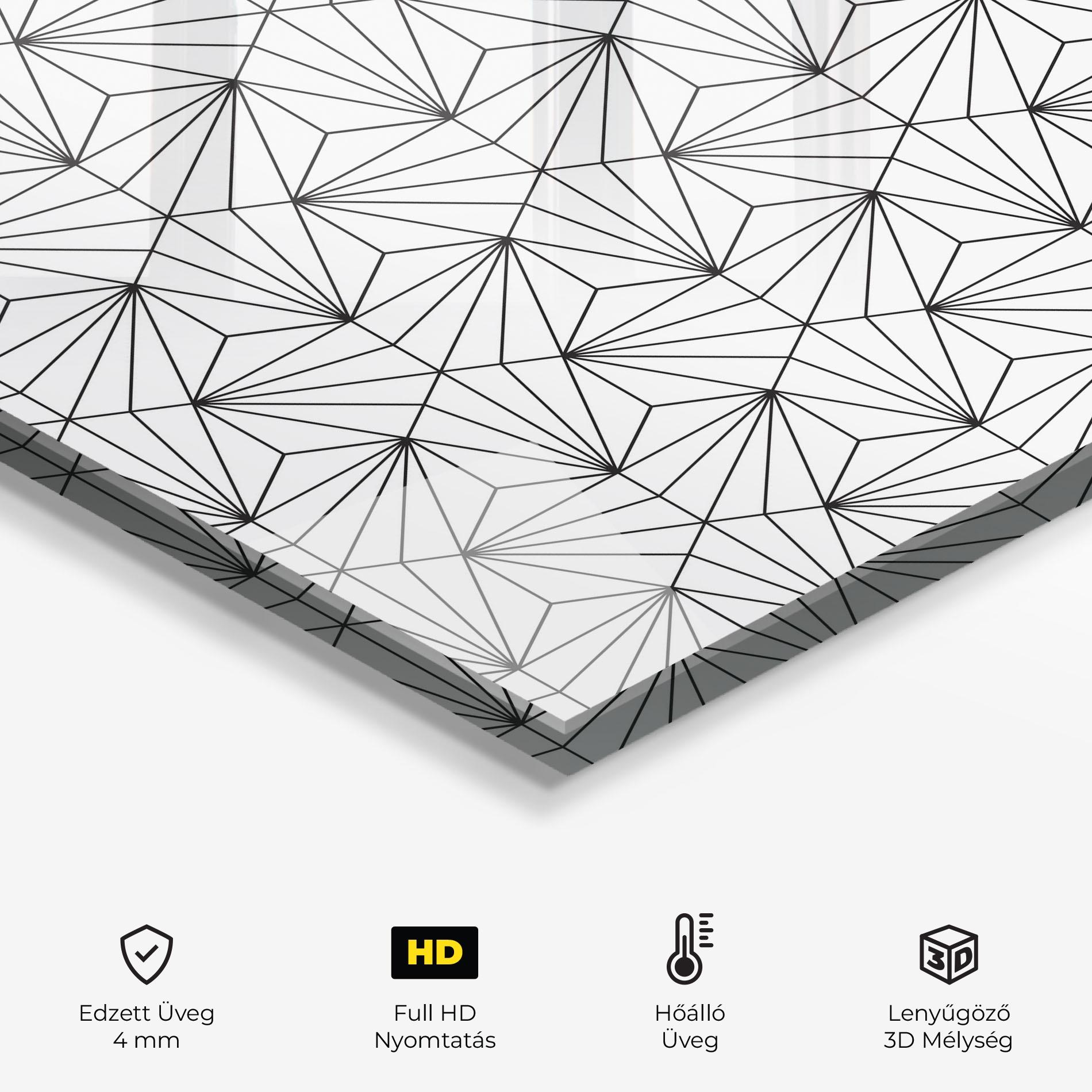 Konyhai üveg hátfal Black Triangle mockup 2