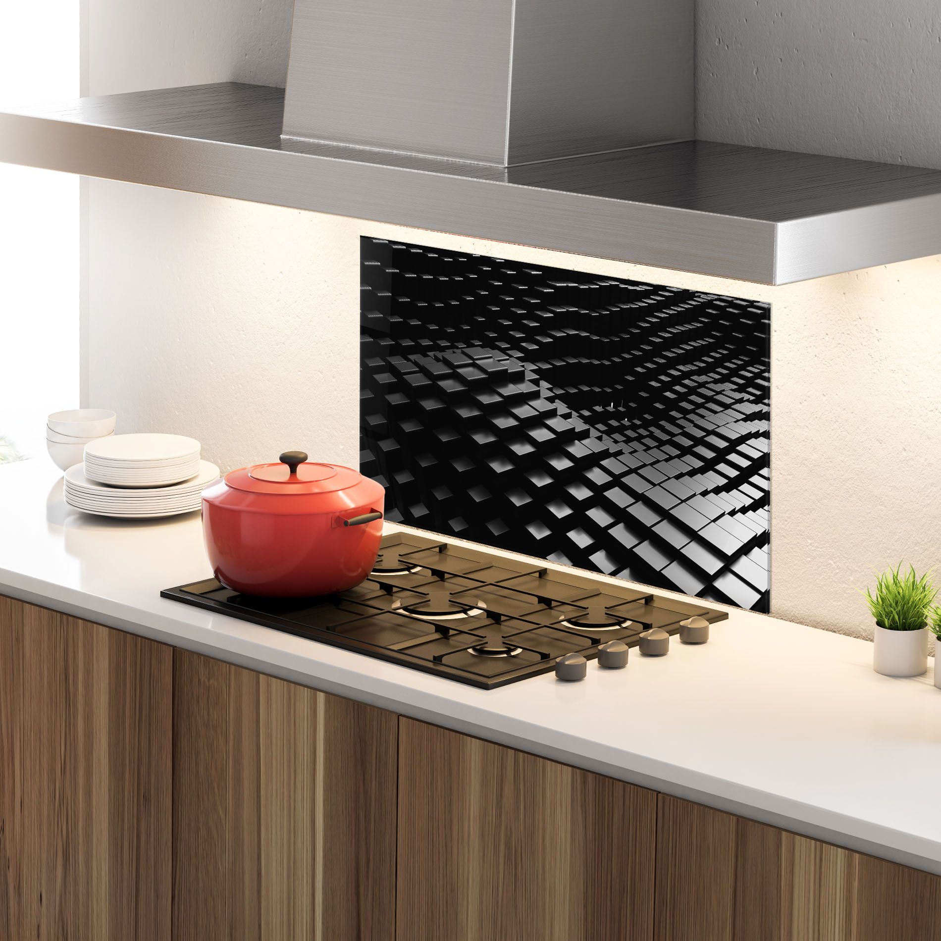 Black Square Wave mockup 4