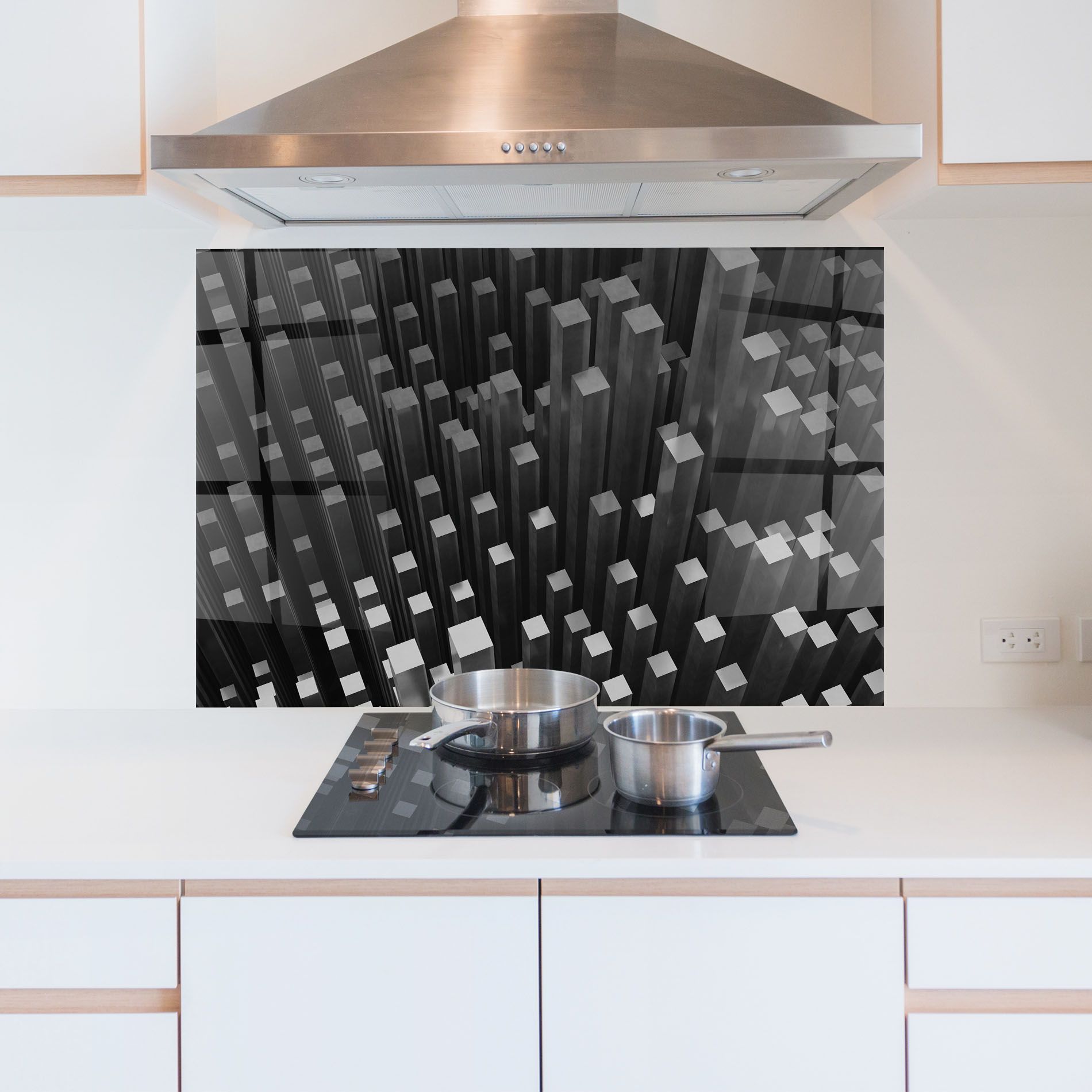 Black Block Pattern mockup 5