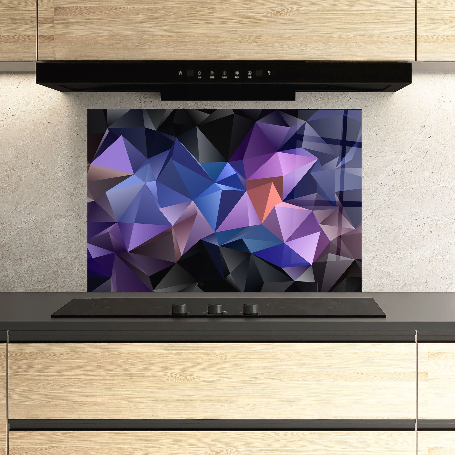 Black Purple Triangle mockup 3
