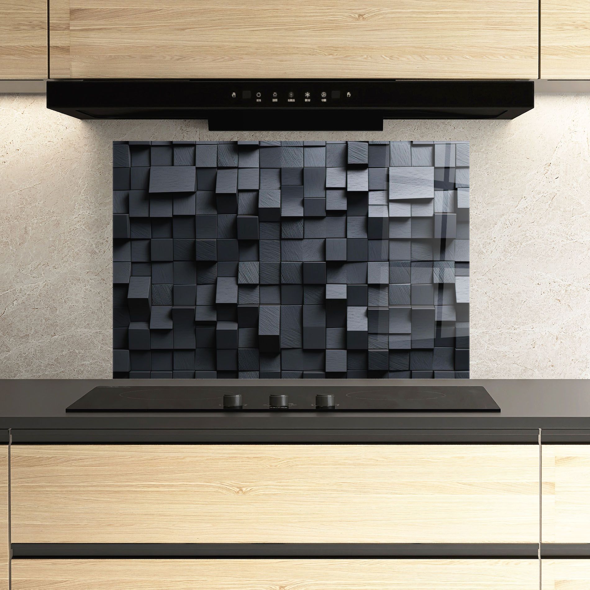 Black Square Pattern mockup 3