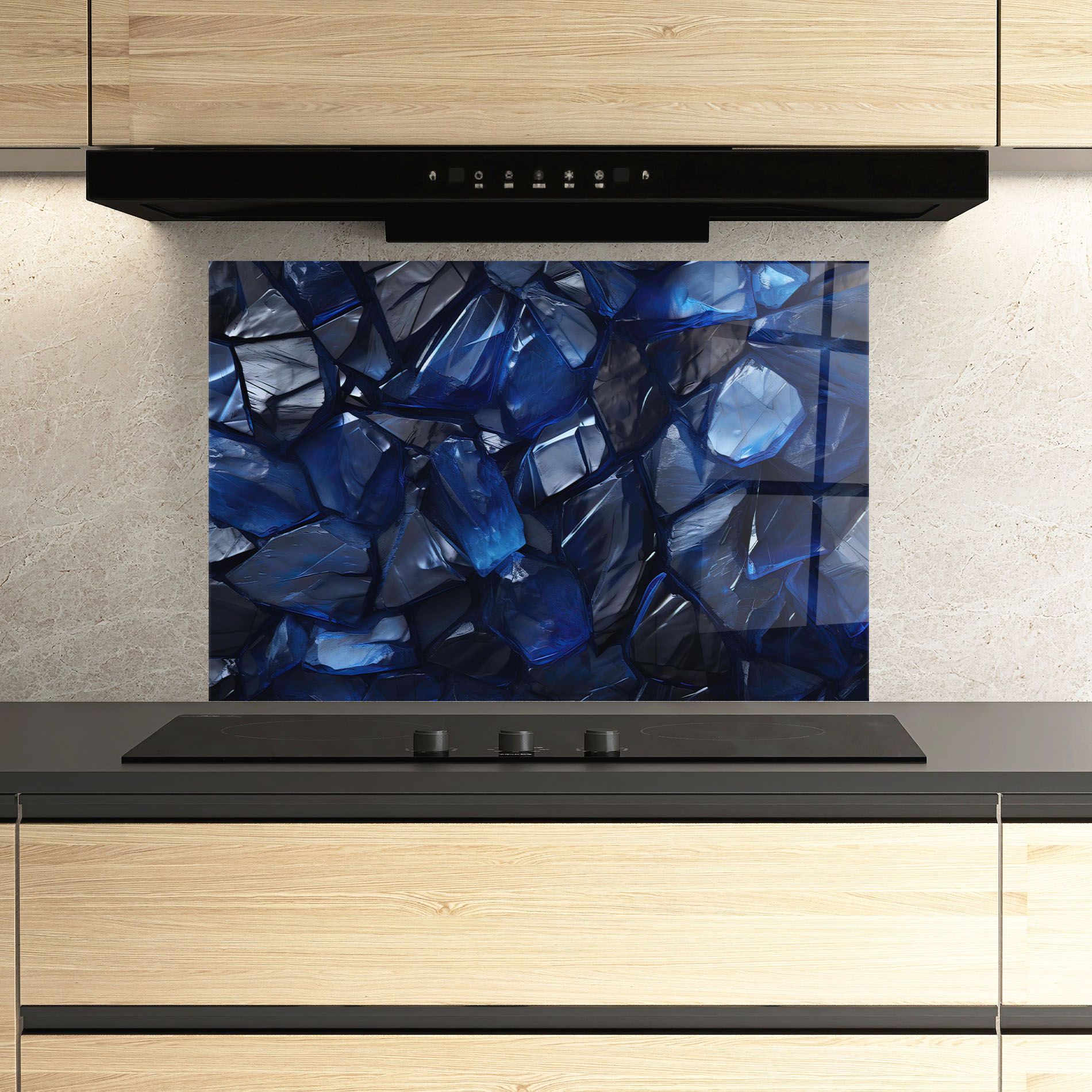 Blue Crystal Shape mockup 3