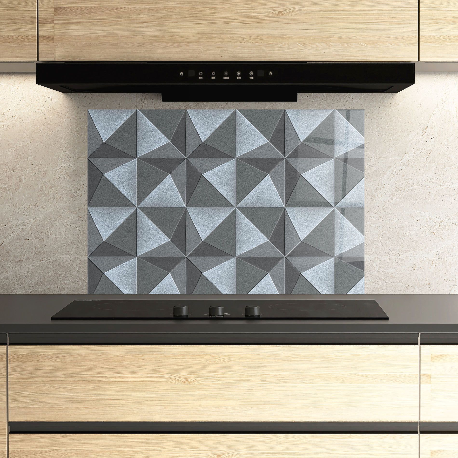 Grey Triangle Square mockup 3