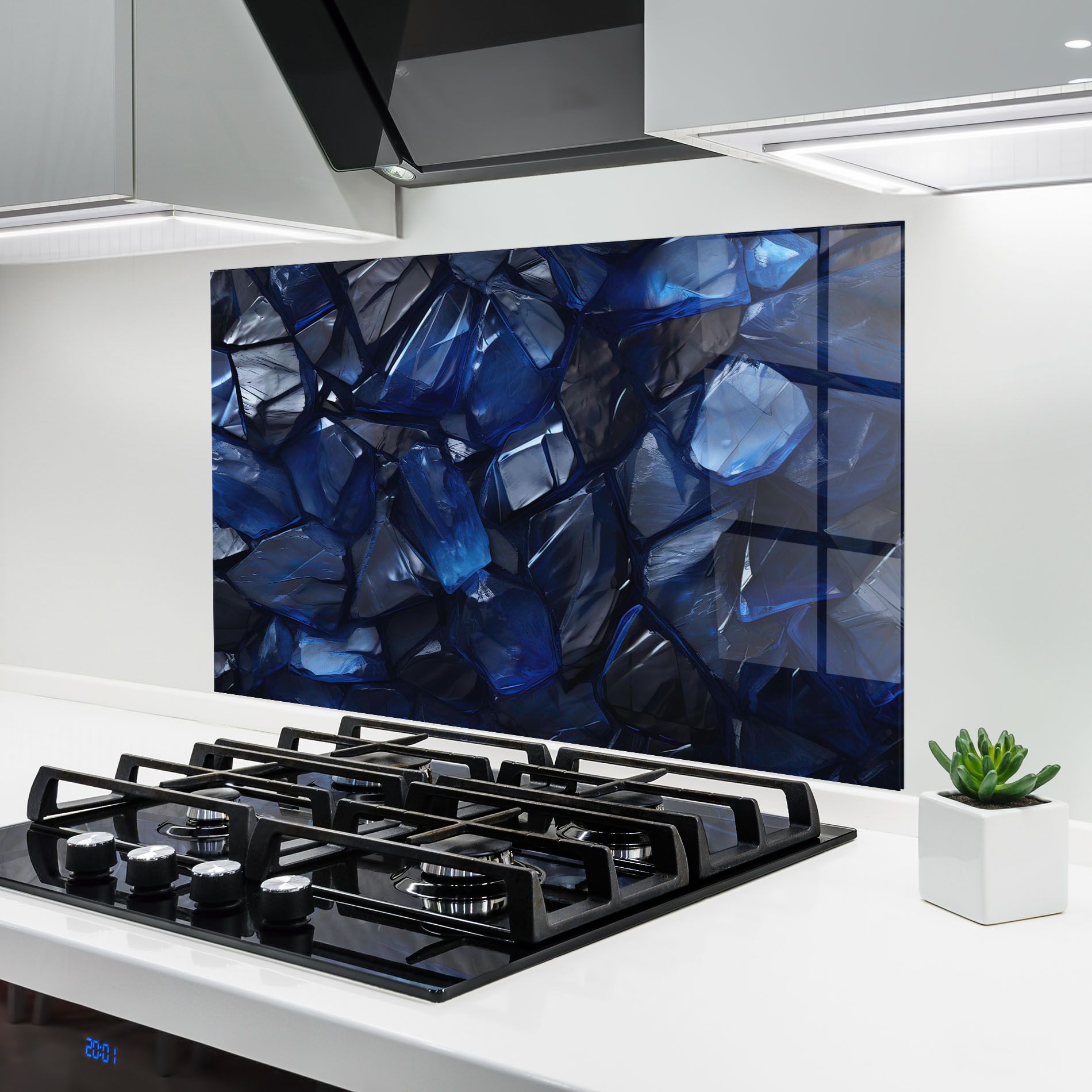 Blue Crystal Shape mockup 6