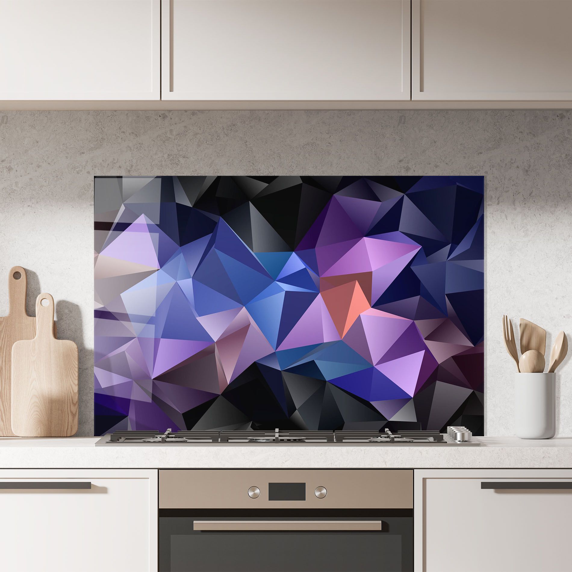 Black Purple Triangle mockup 7
