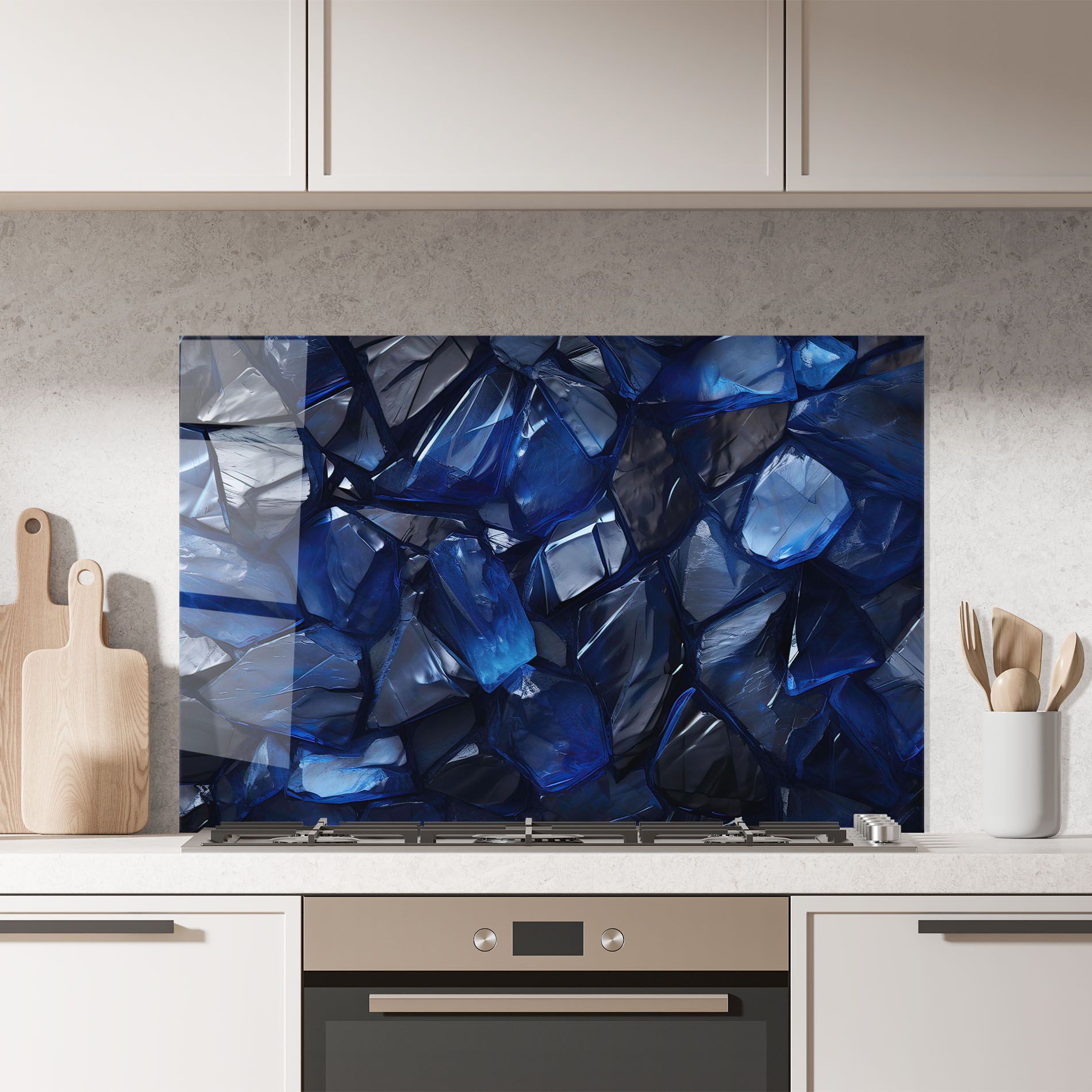 Blue Crystal Shape mockup 7