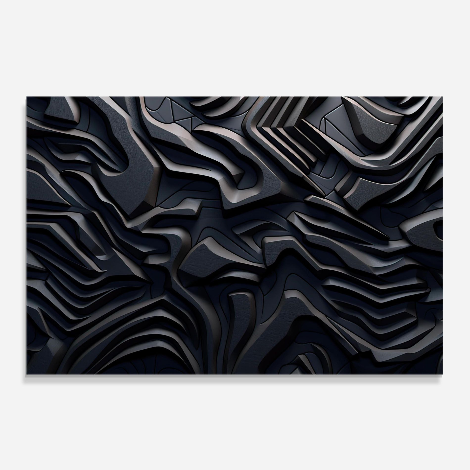 Black 3d Lines mockup 0