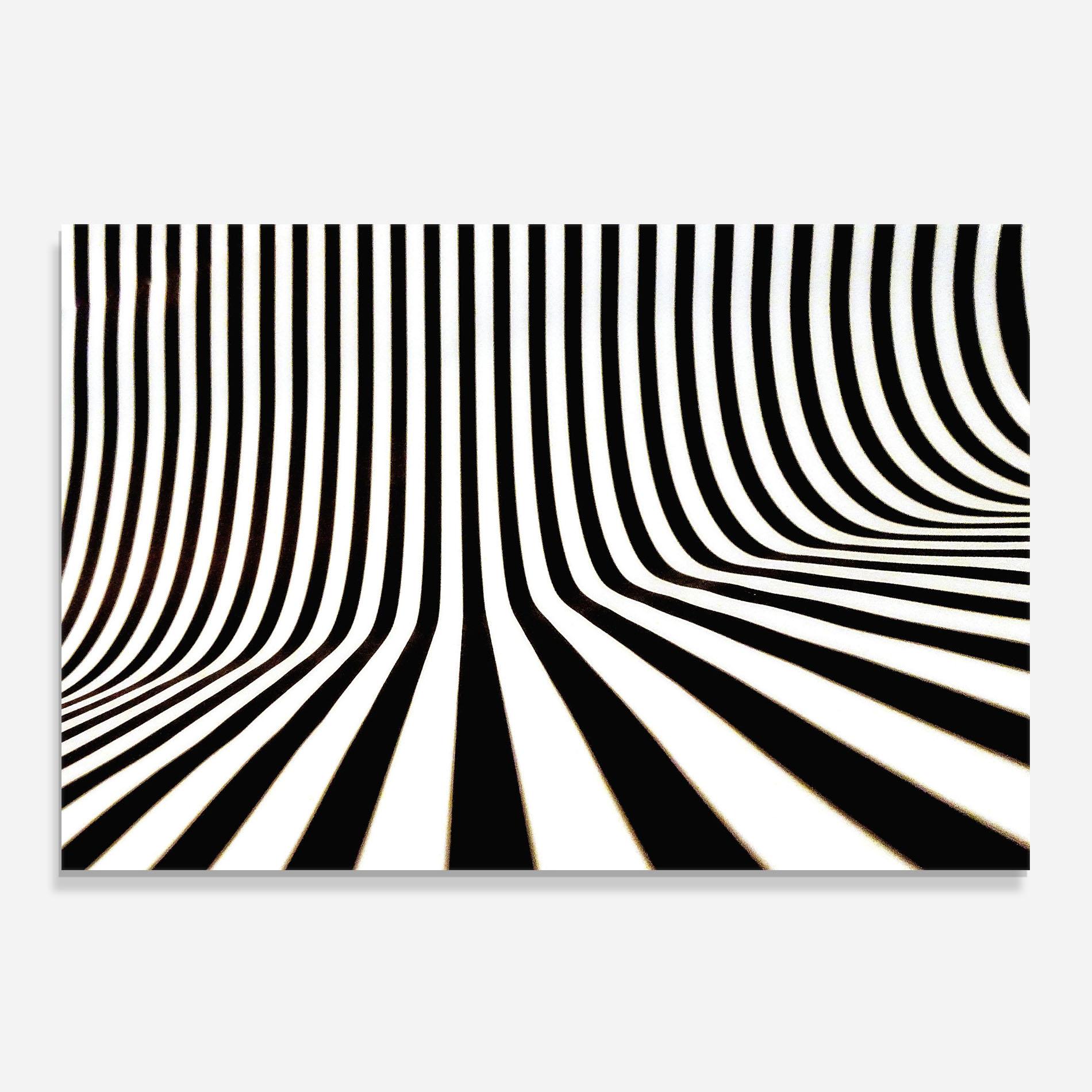 Konyhai üveg hátfal Black And White Illusion mockup 0