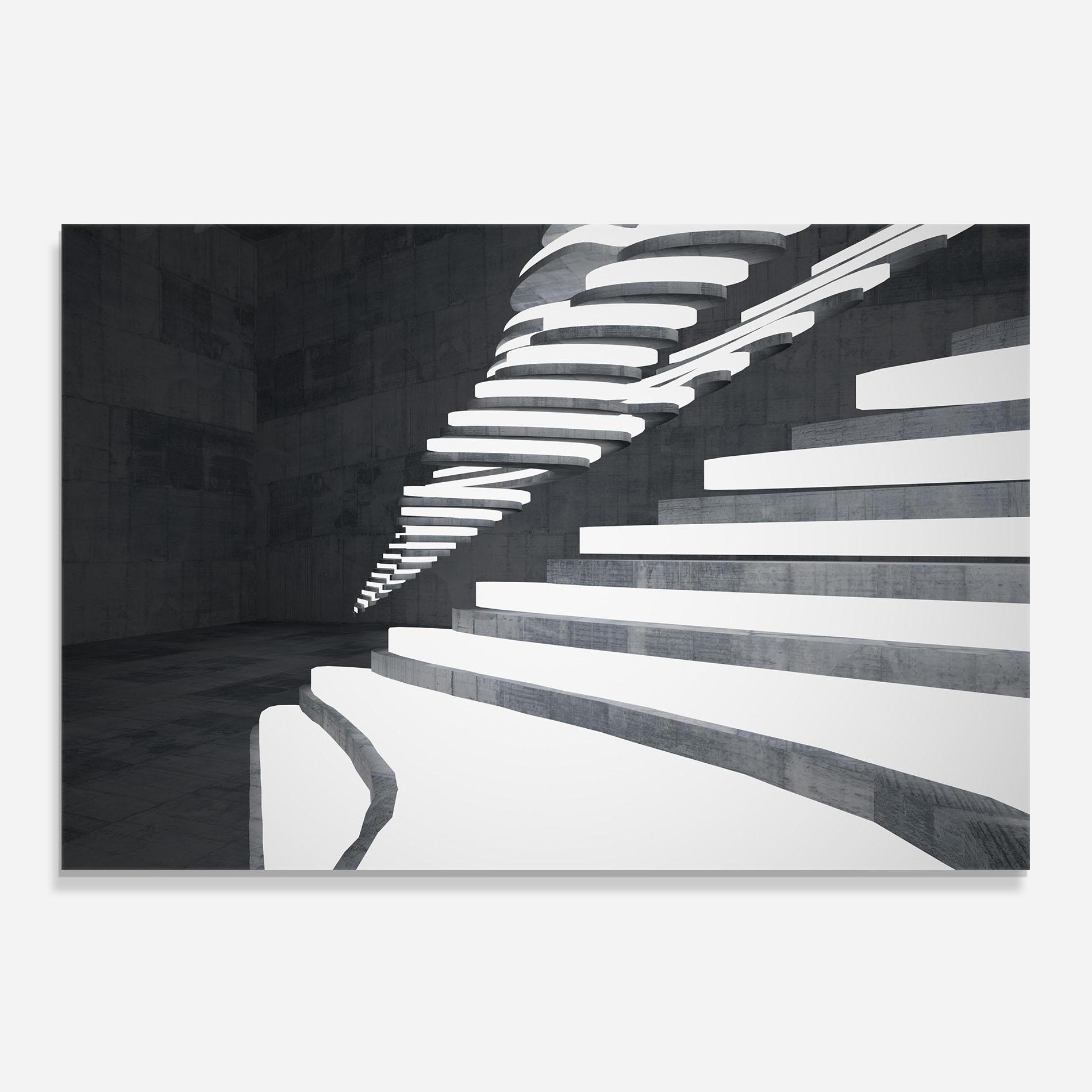 Konyhai üveg hátfal Concrete Architecture mockup 0