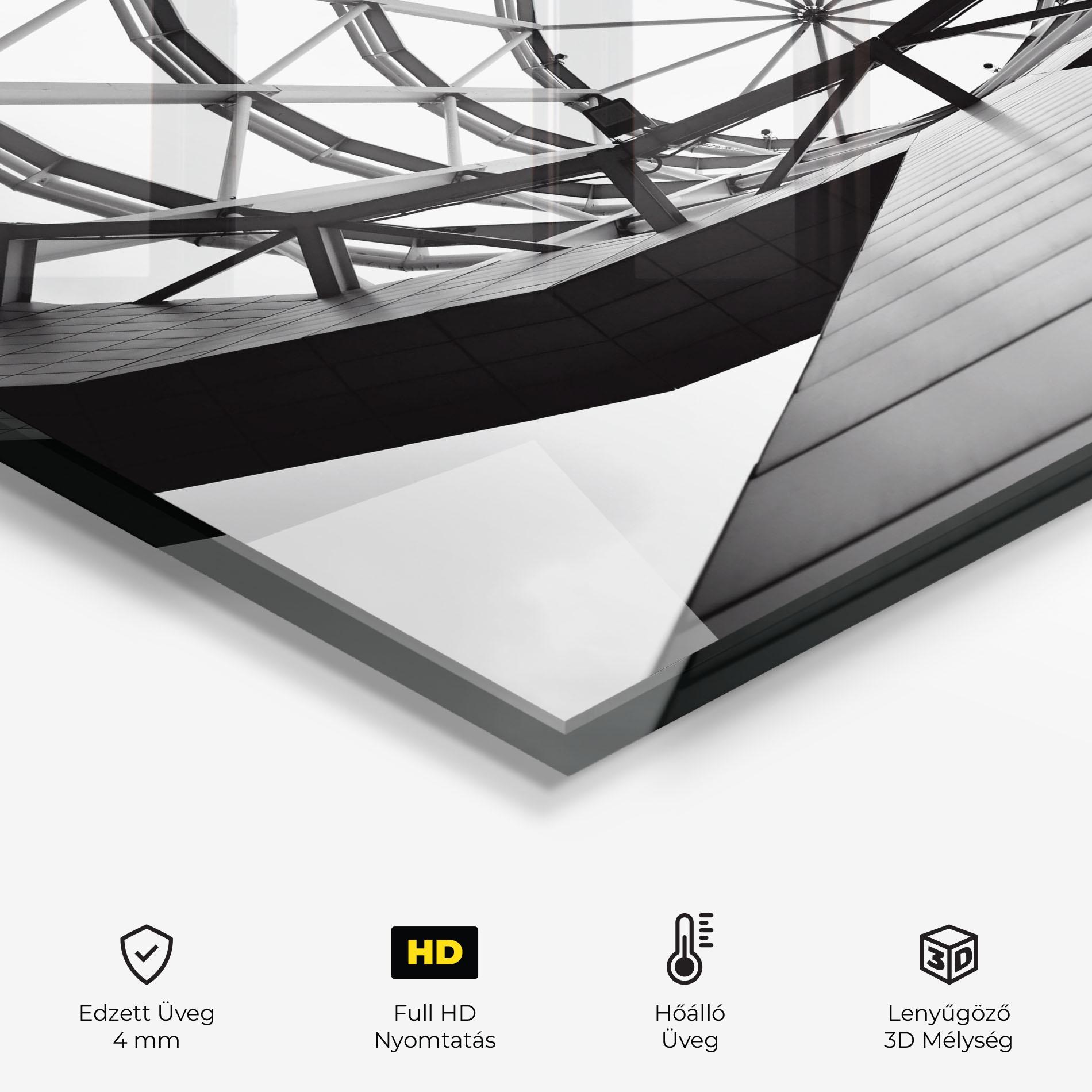 Konyhai üveg hátfal Circular Dome mockup 2