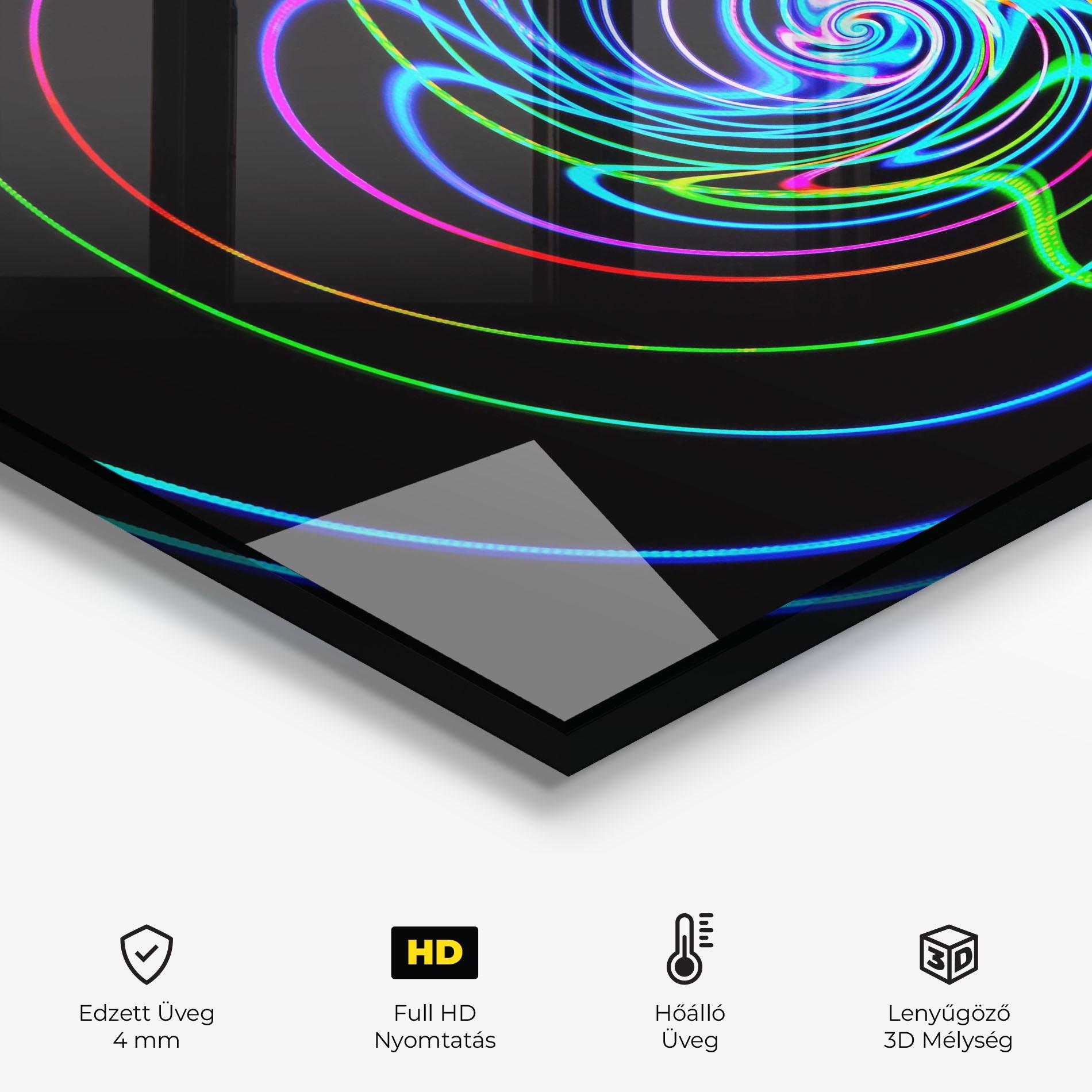 Konyhai üveg hátfal Mixed Lights mockup 2