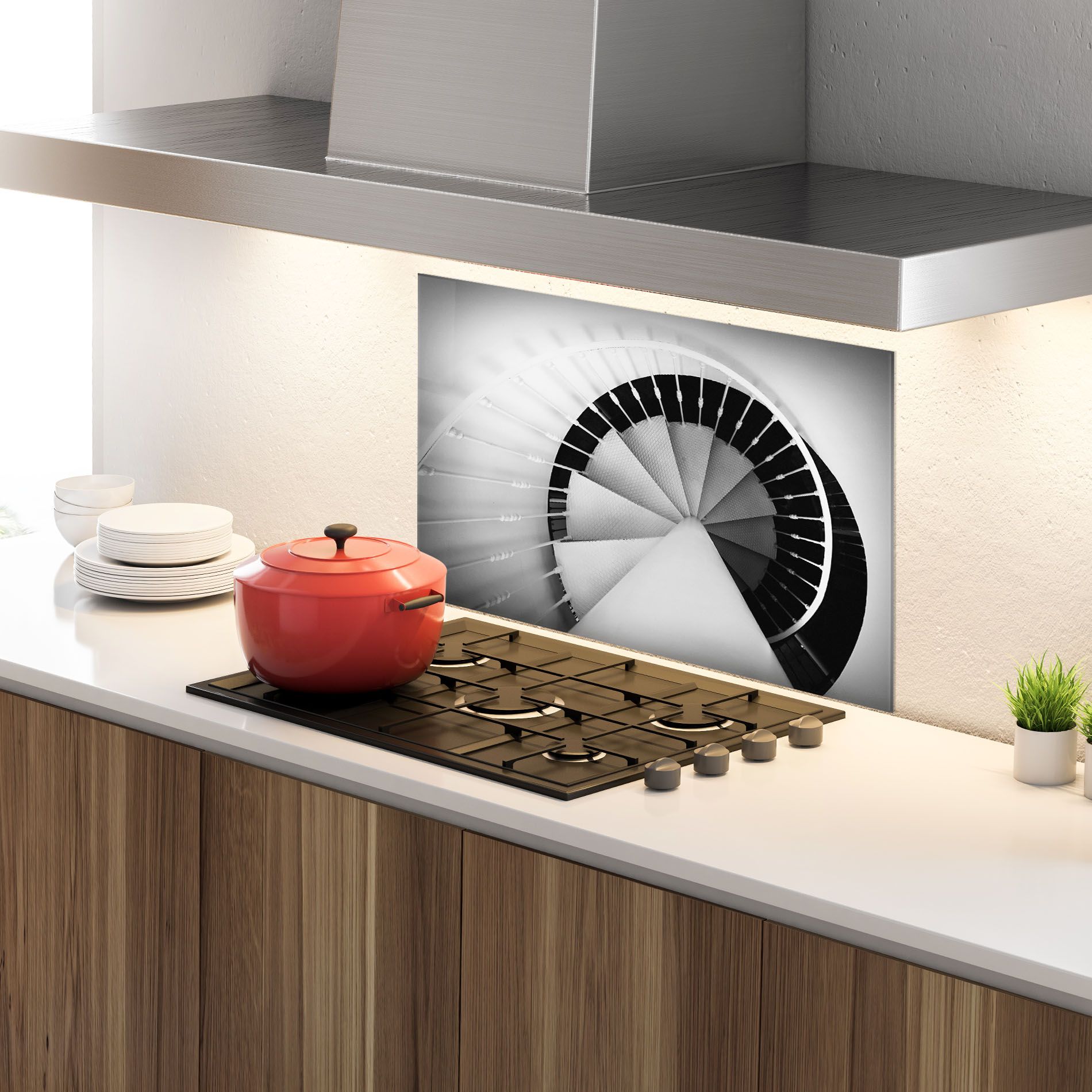 Black Circle Stairs mockup 4