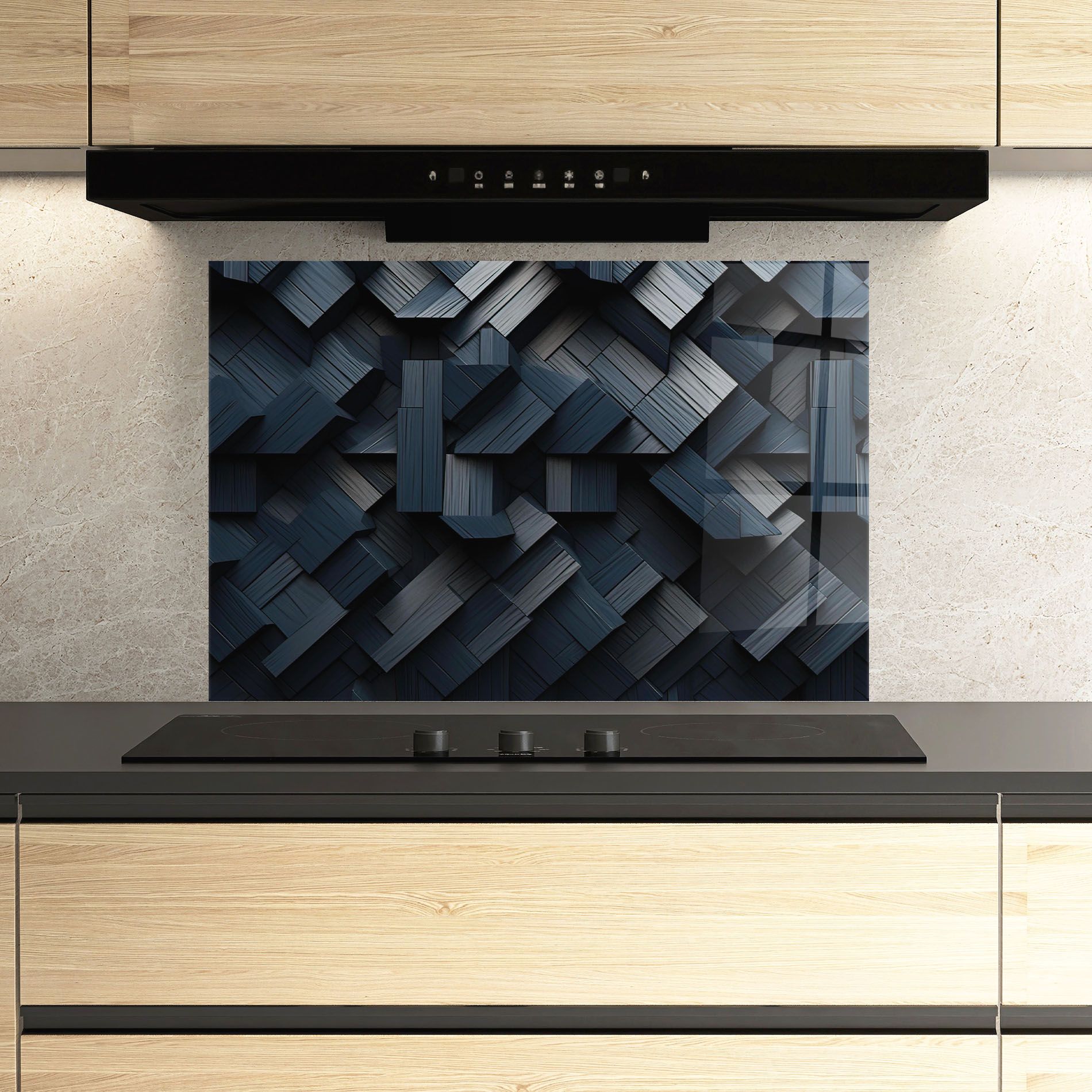 Dark Blue Wall mockup 3