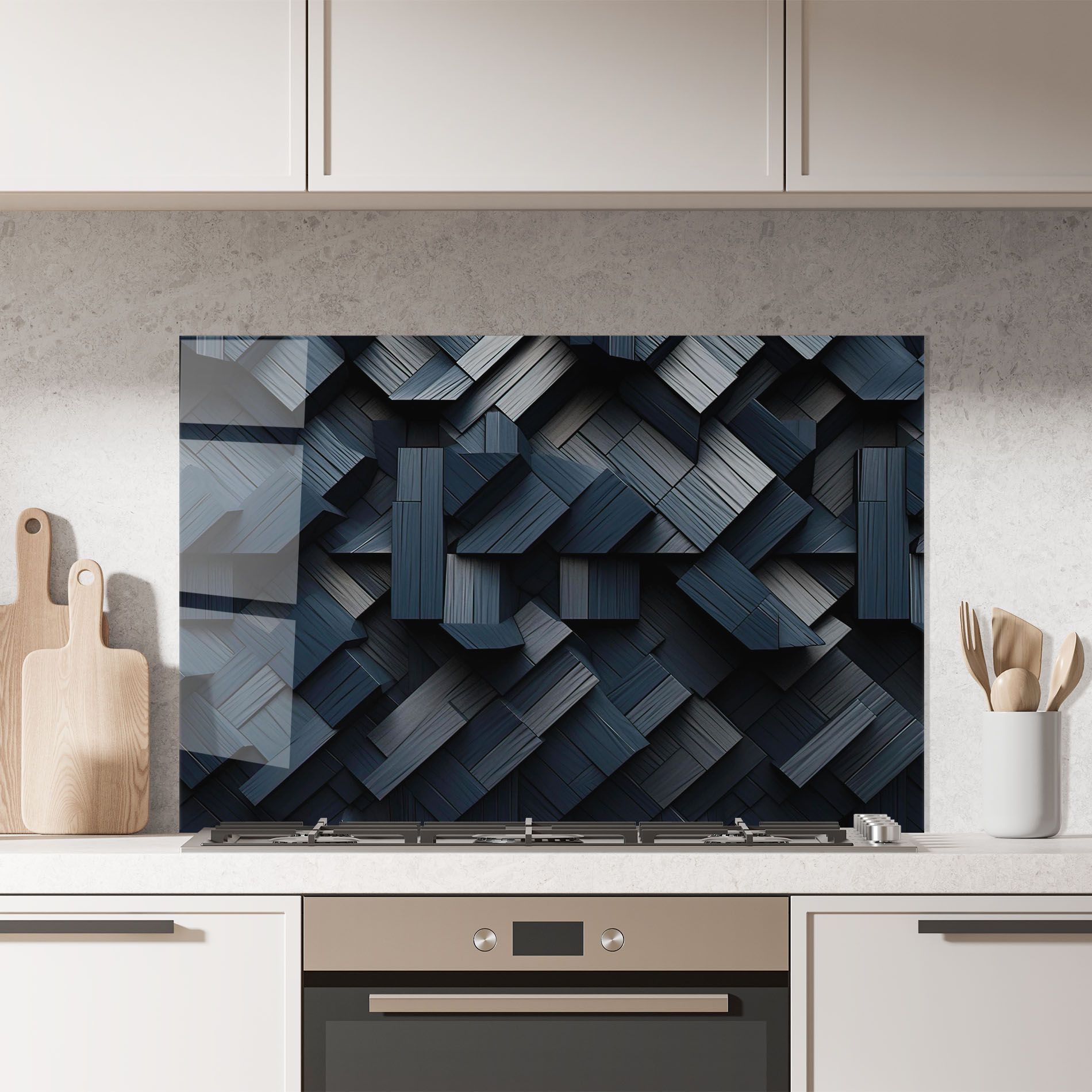 Dark Blue Wall mockup 7