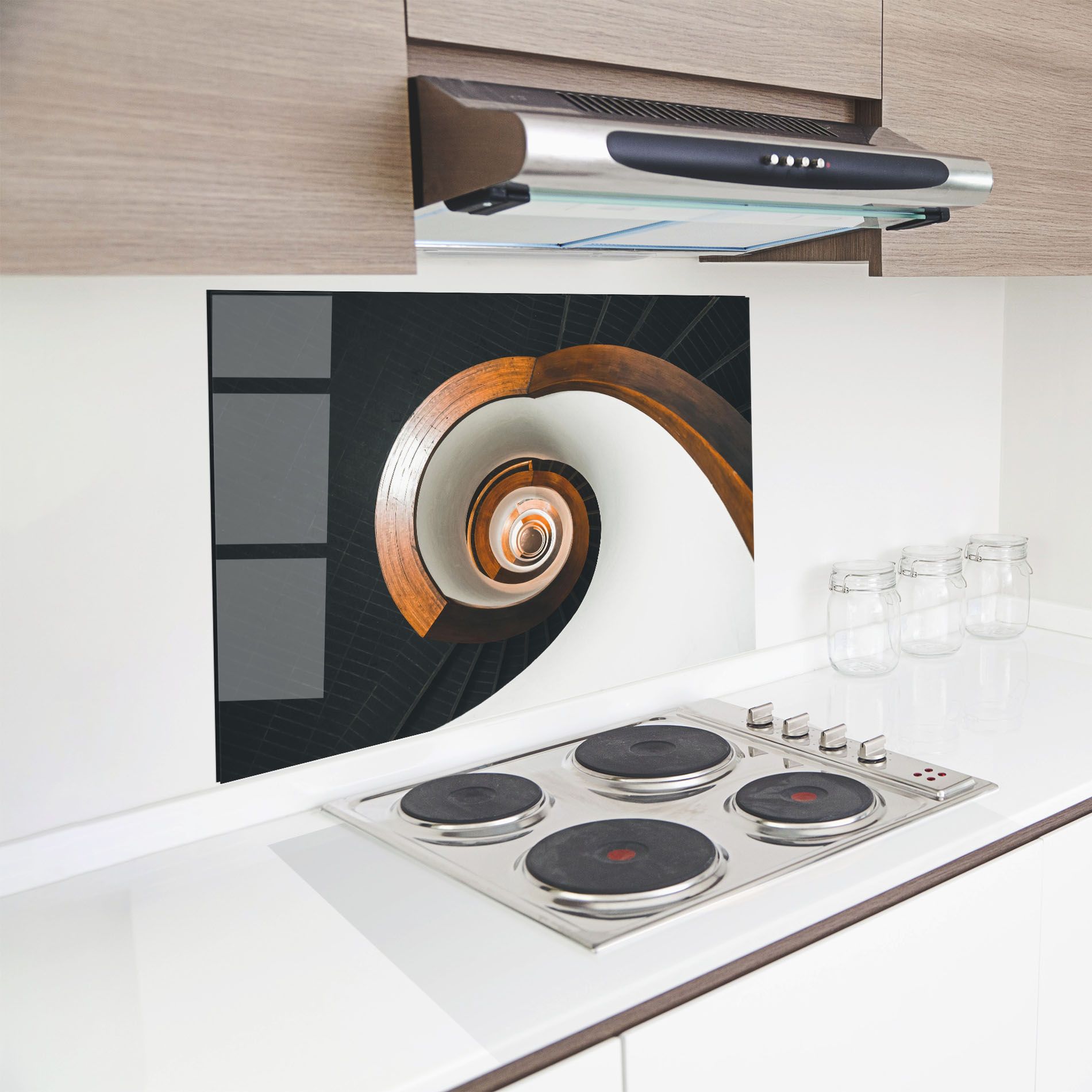 Black Spiral Stairs mockup 8