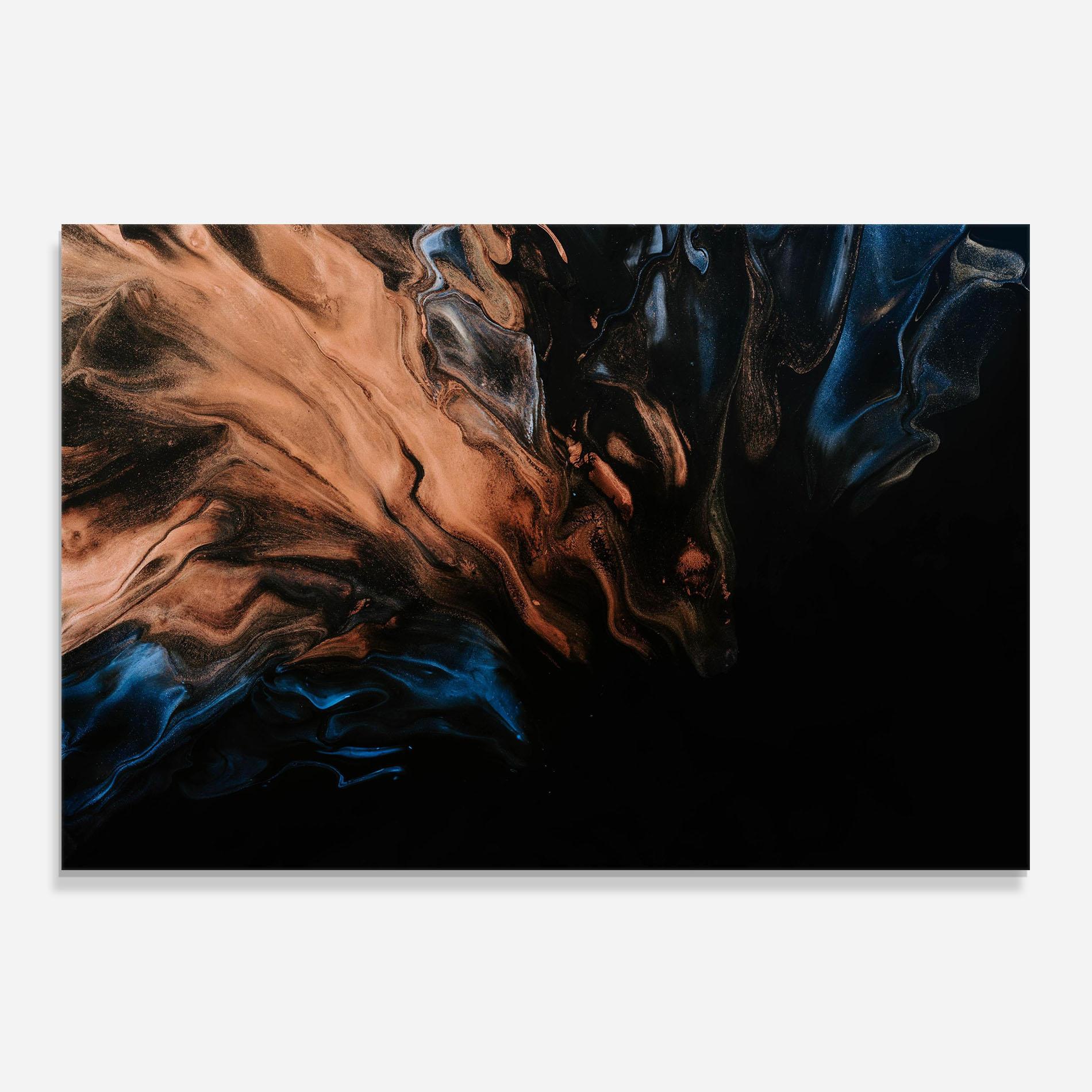 Konyhai üveg hátfal Dark Flame Abstract mockup 0