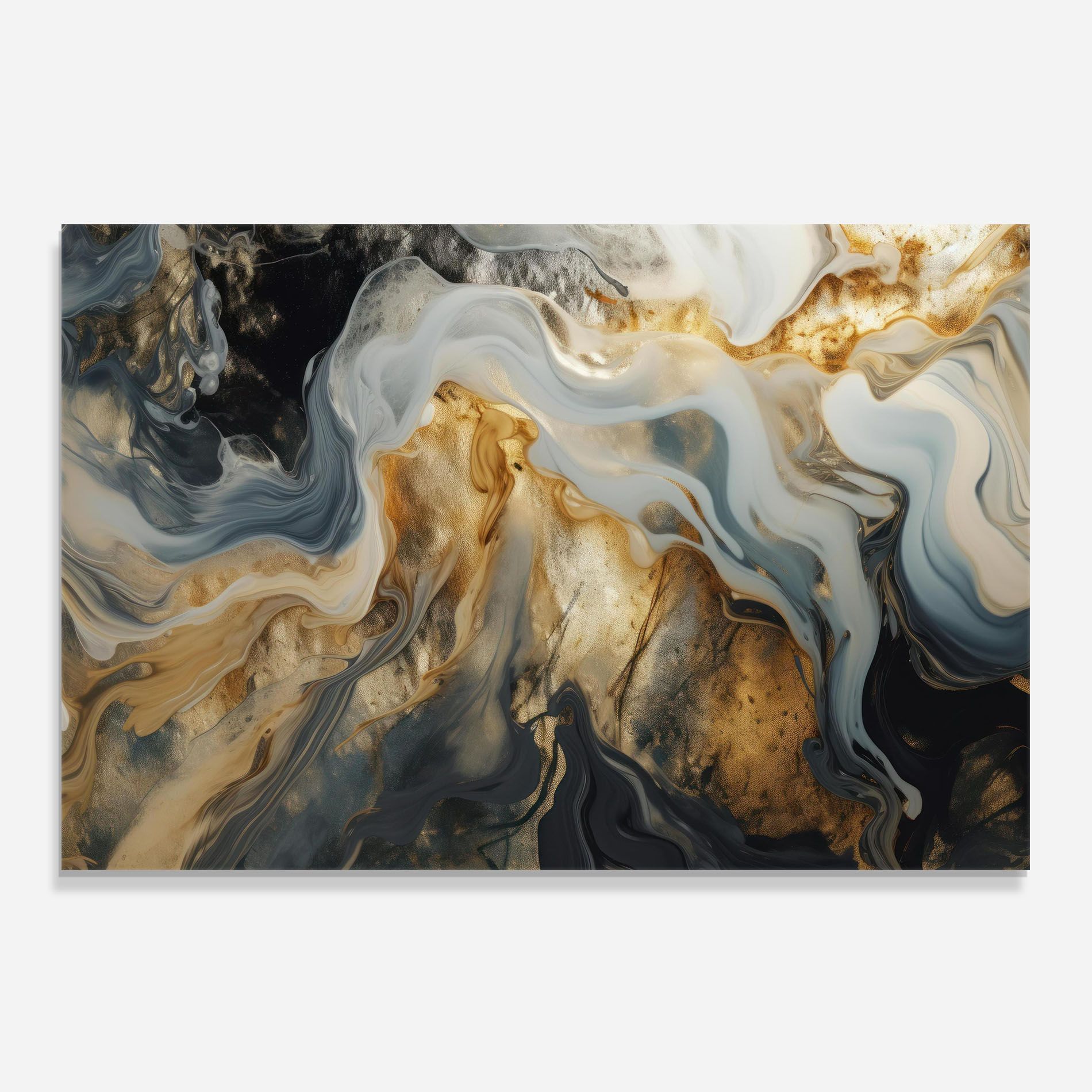 Grey Gold Liquid Marble mockup 0