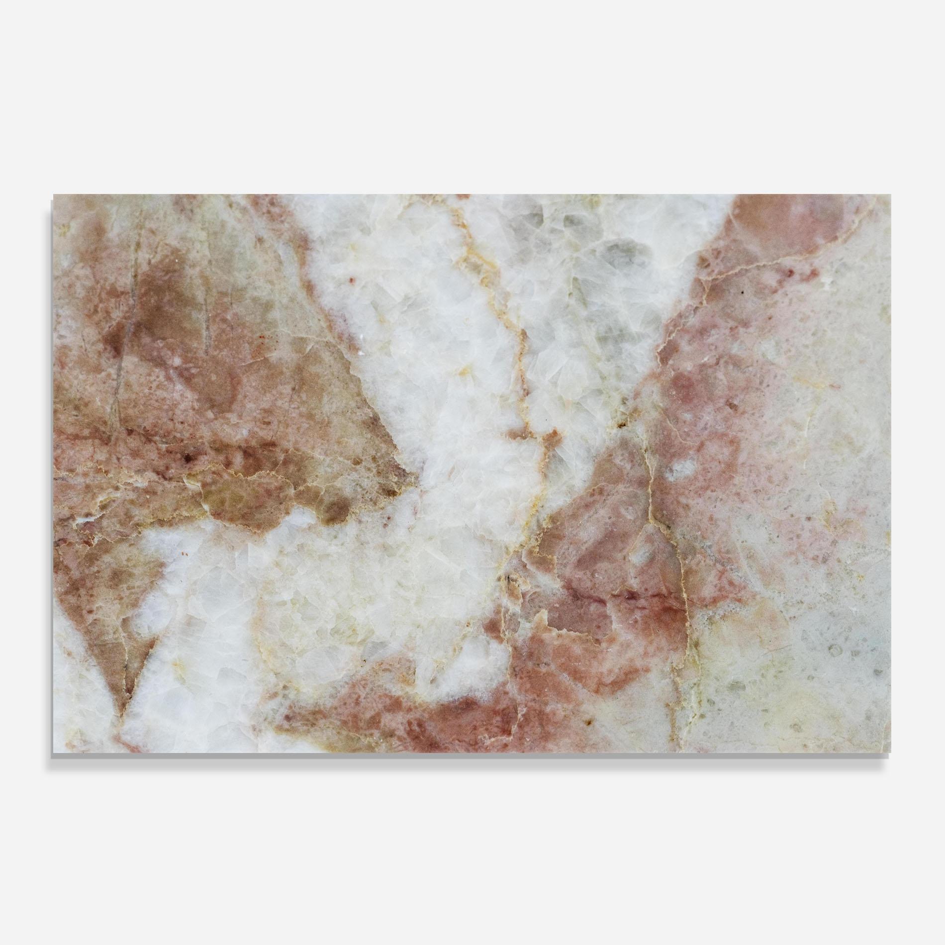 Konyhai üveg hátfal Pink White Marble mockup 0