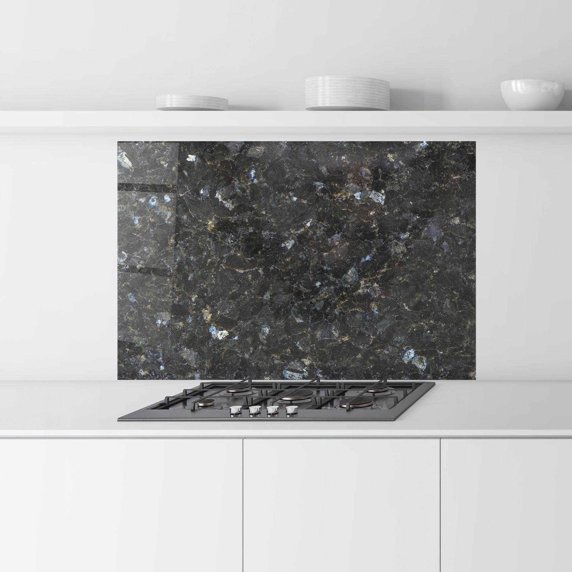 Konyhai üveg hátfal Dark Grey Marble mockup 9