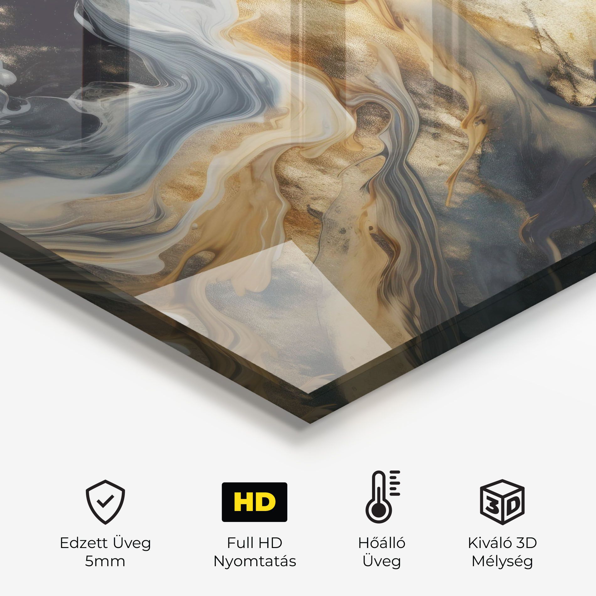 Grey Gold Liquid Marble mockup 2