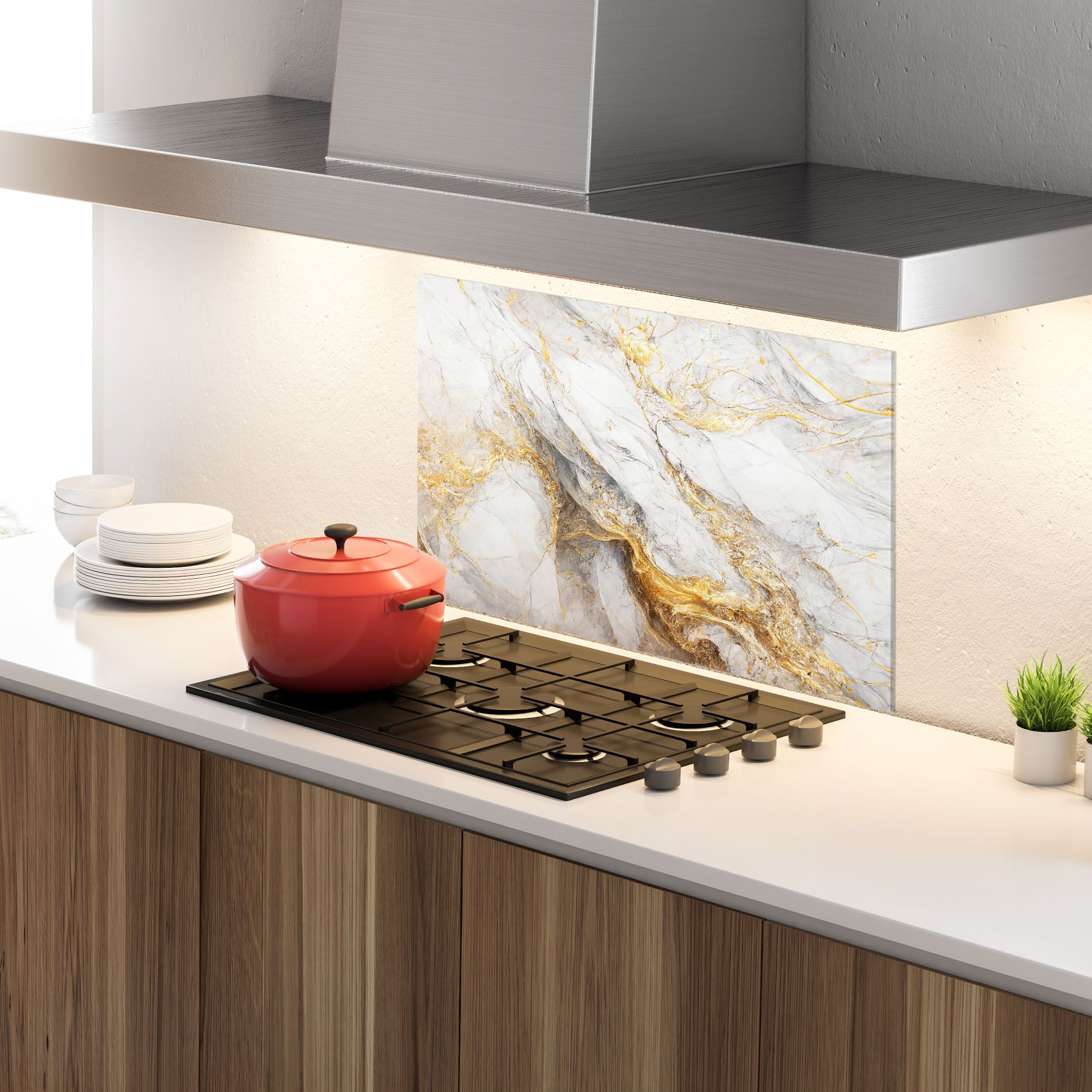 Gold Liquid Grey Marble mockup 4