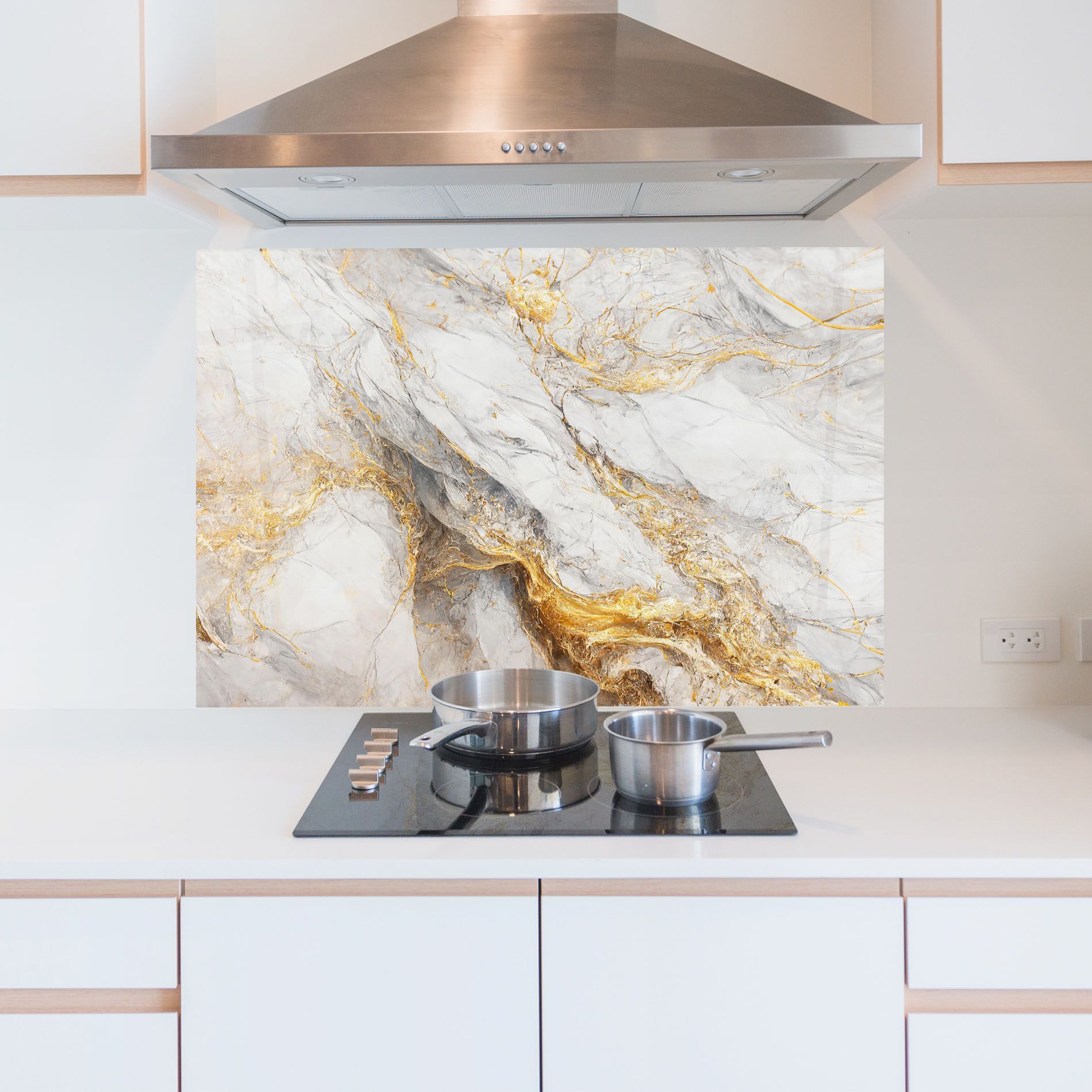 Gold Liquid Grey Marble mockup 5