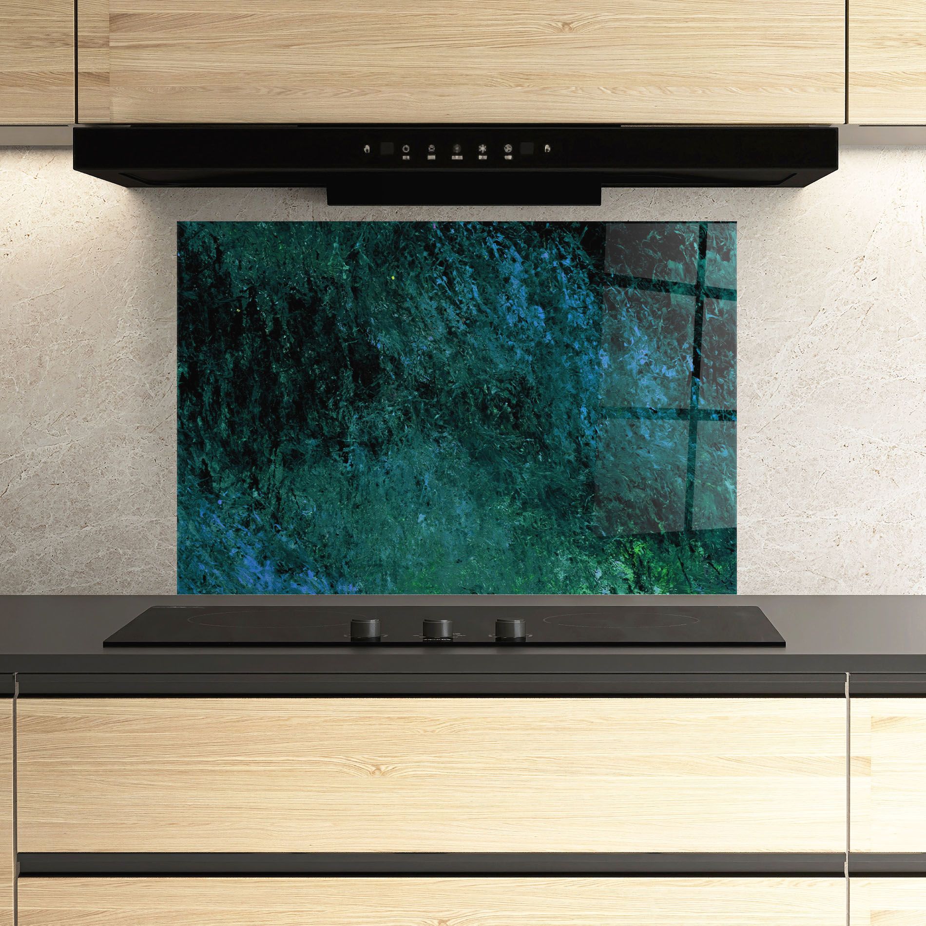 Dark Green Blue Painting mockup 3