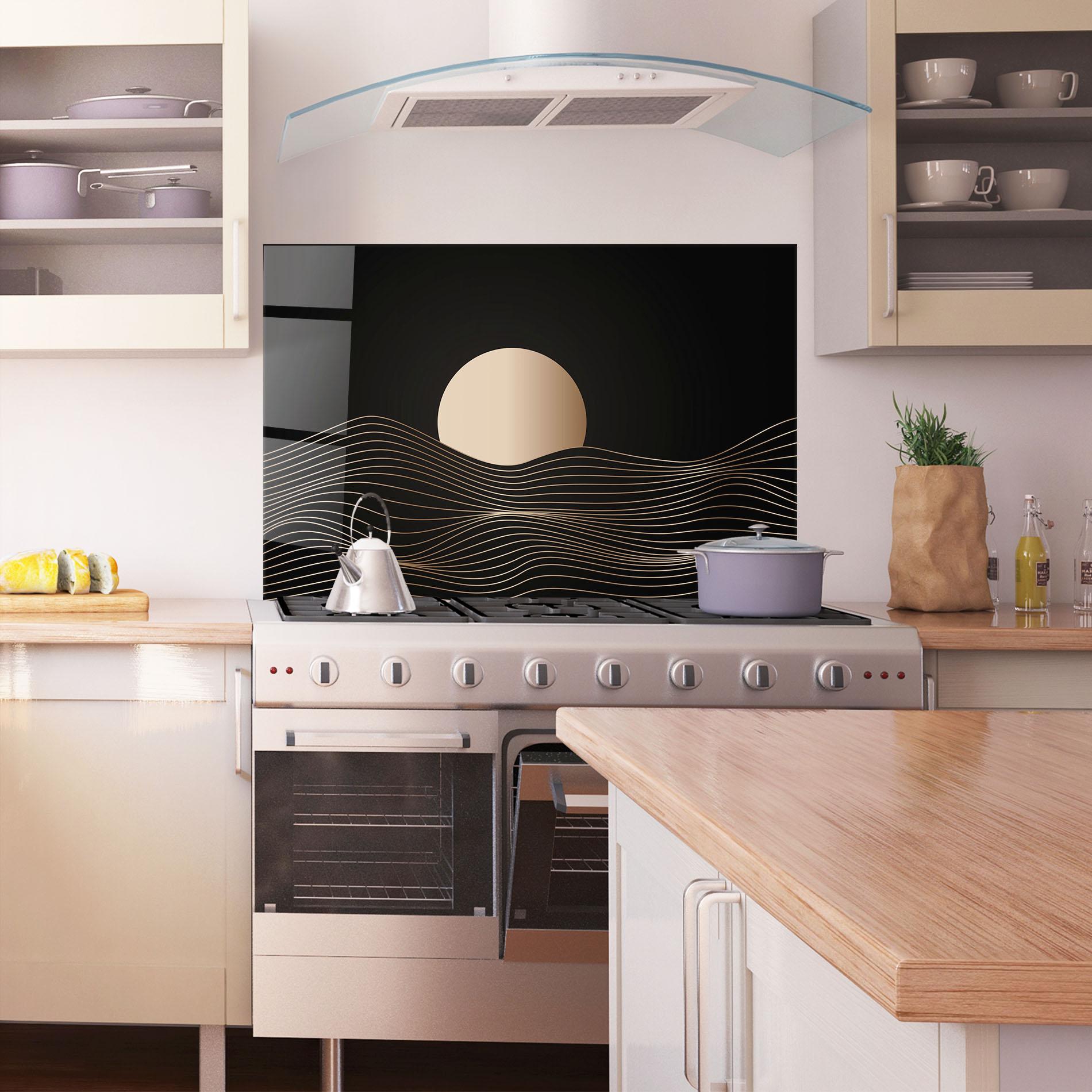 Konyhai üveg hátfal Cream Moon mockup 1