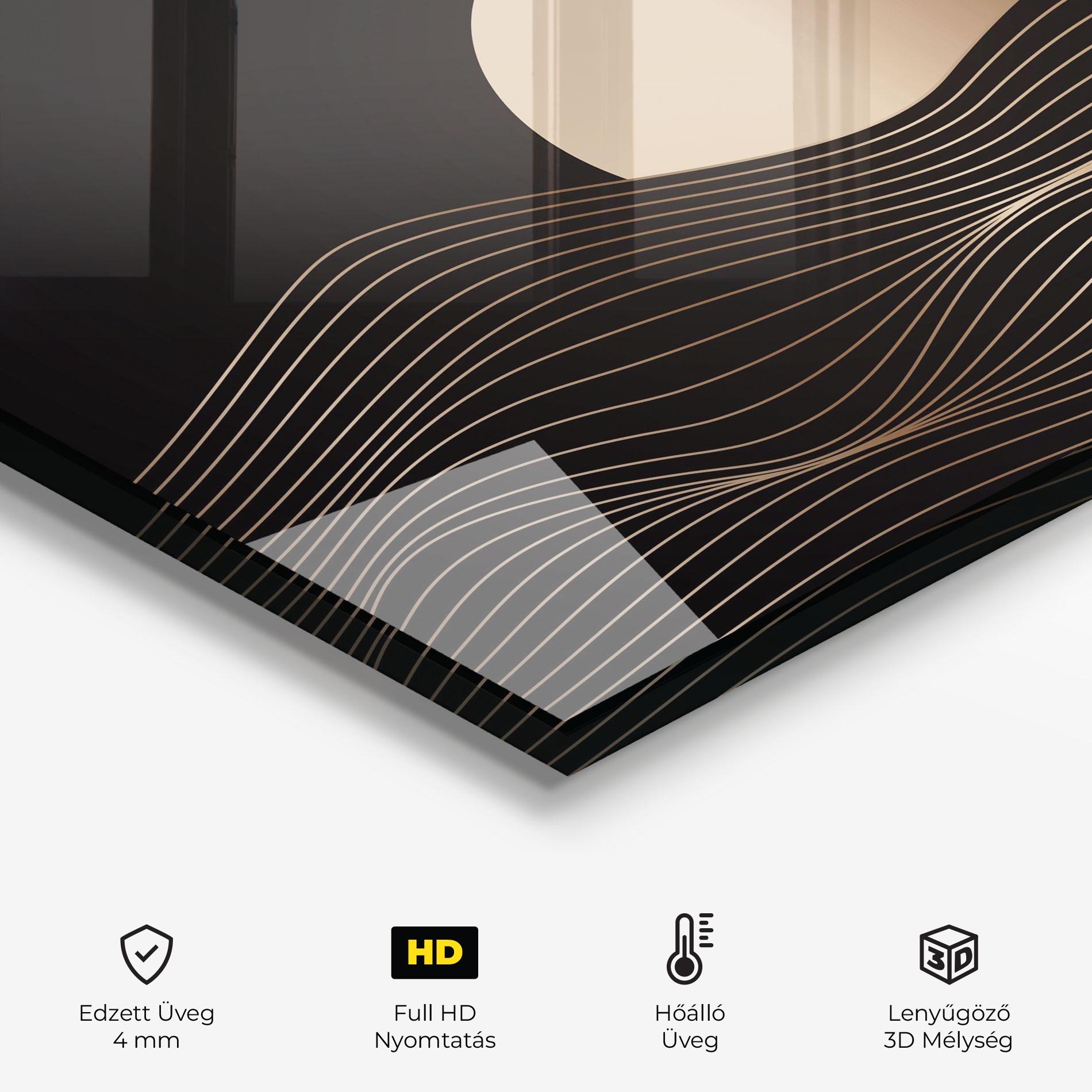 Konyhai üveg hátfal Cream Moon mockup 2