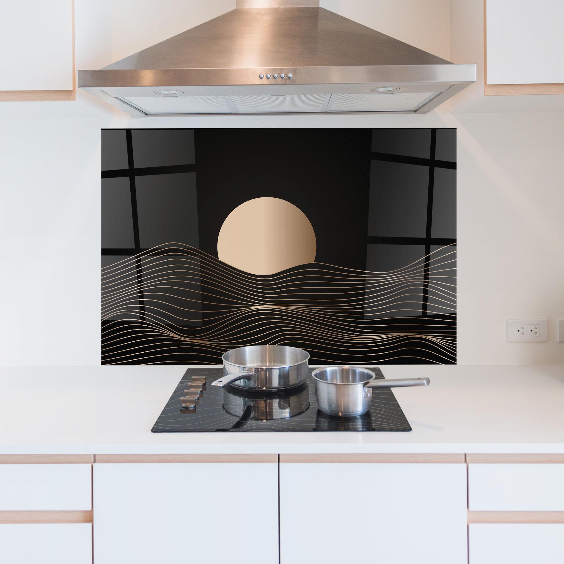 Konyhai üveg hátfal Cream Moon mockup 5