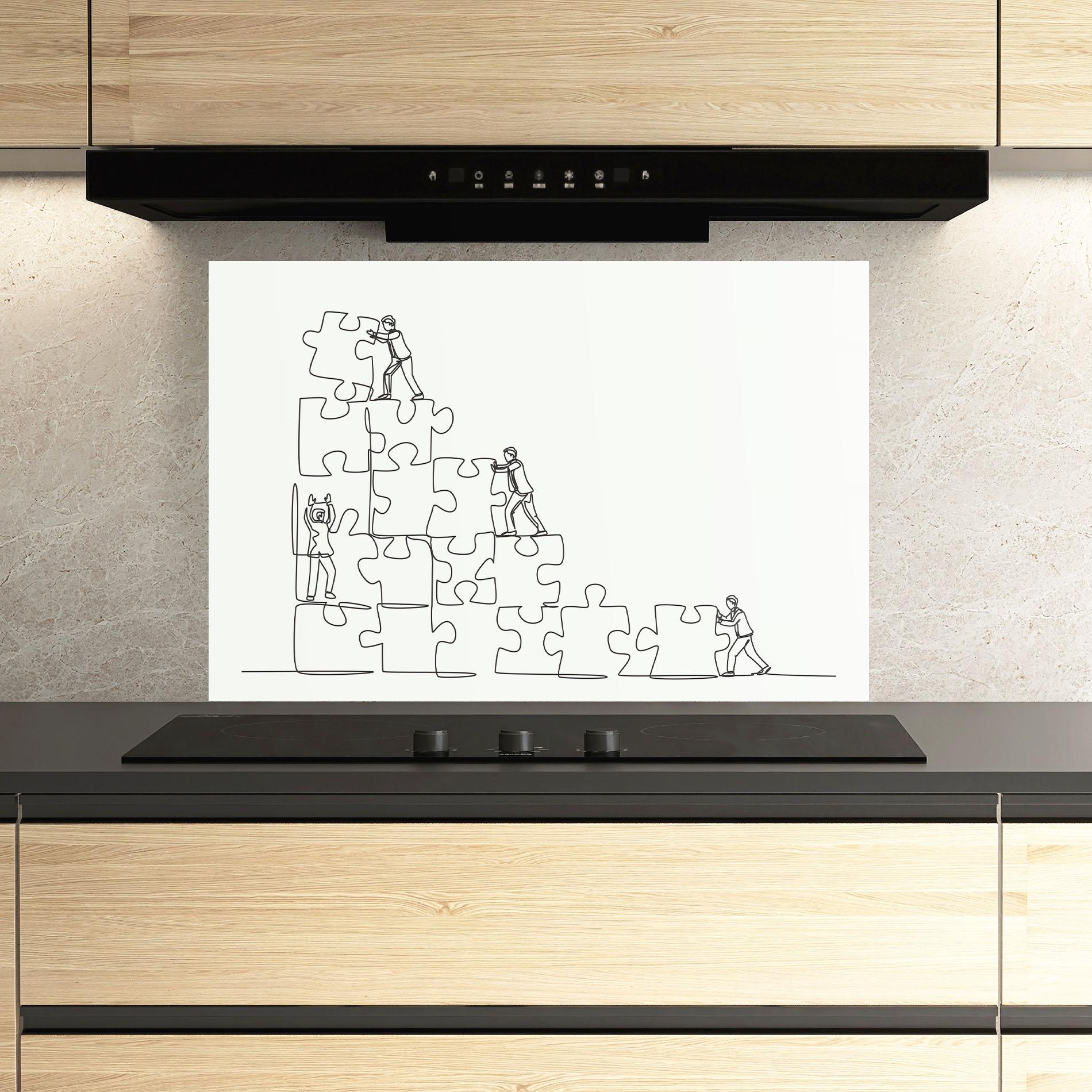 Konyhai üveg hátfal Businessman Up mockup 3