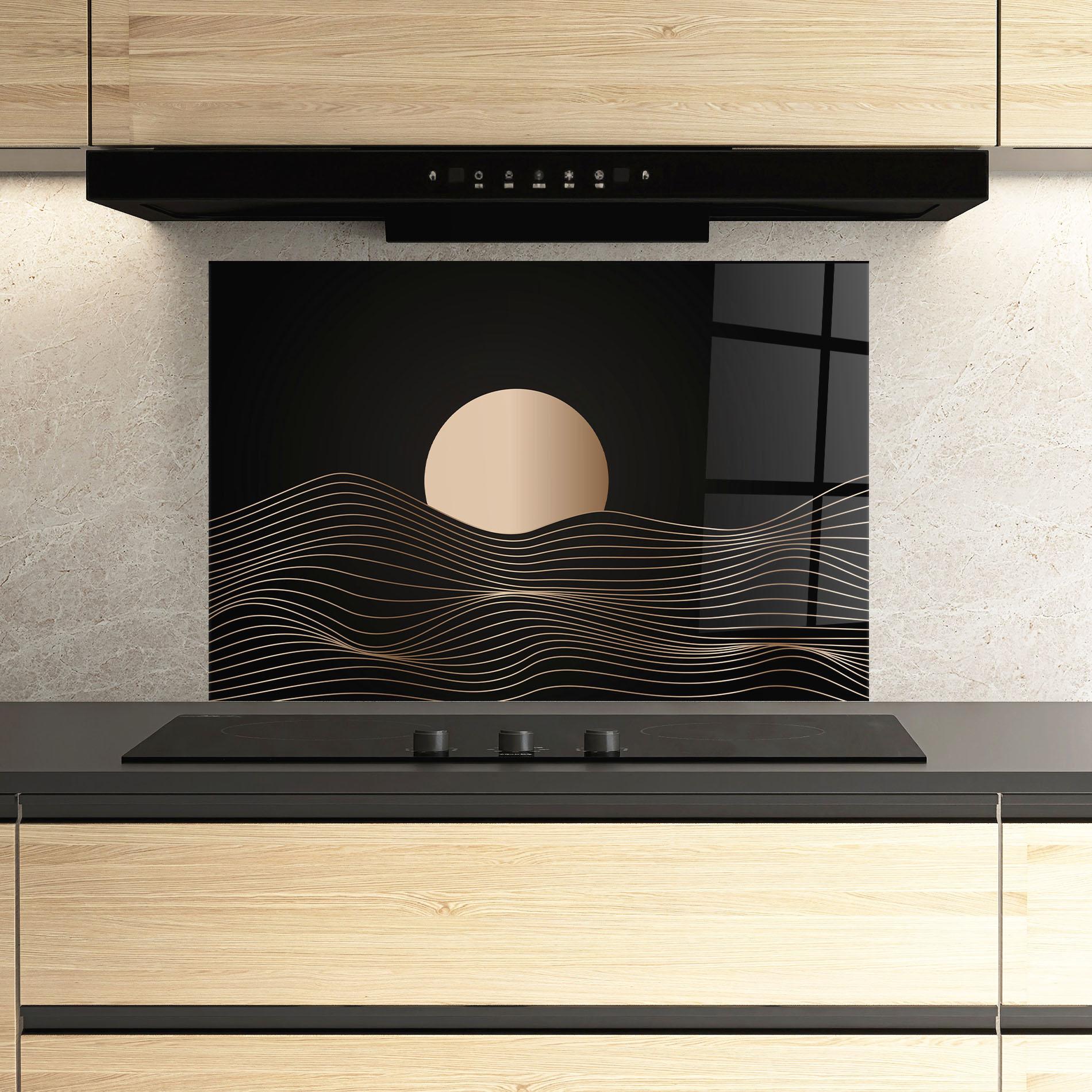 Konyhai üveg hátfal Cream Moon mockup 3