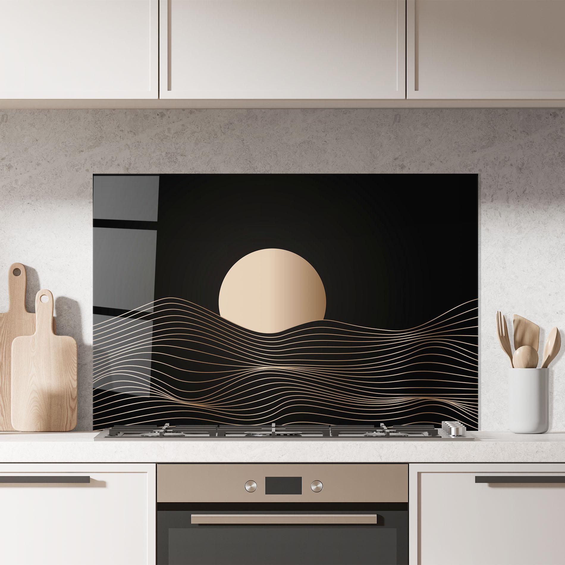 Konyhai üveg hátfal Cream Moon mockup 7
