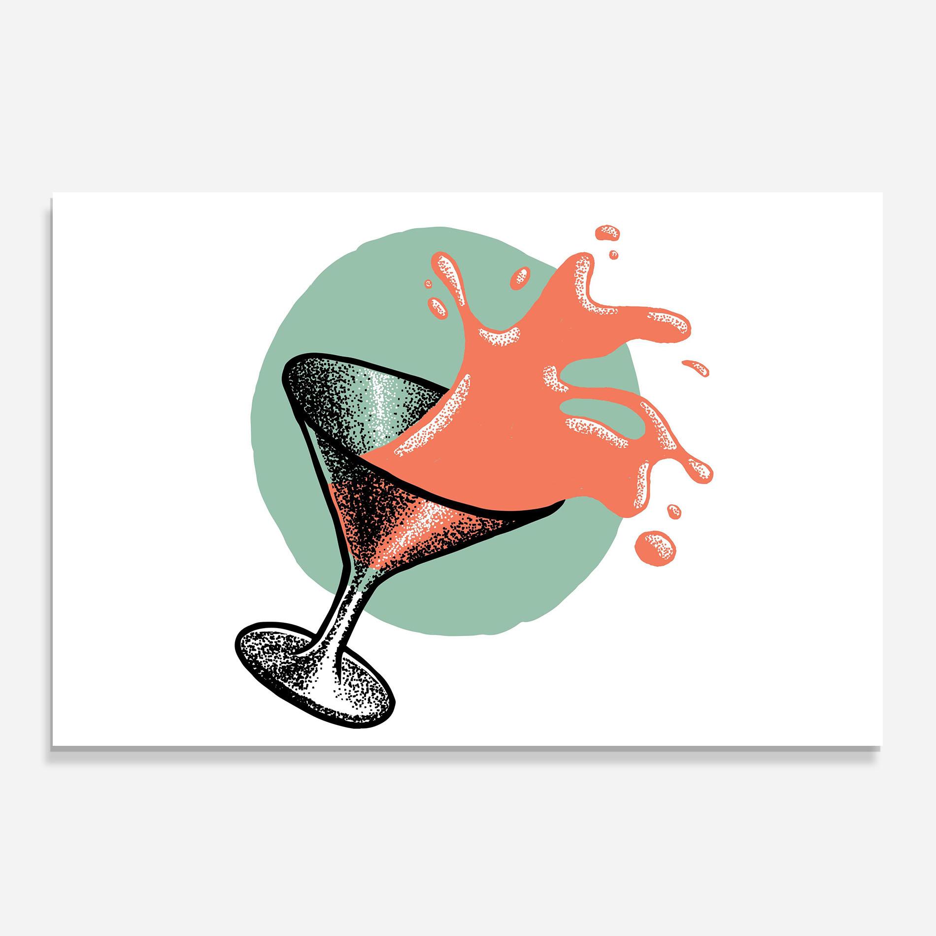 Konyhai üveg hátfal Light Orange Drink mockup 0